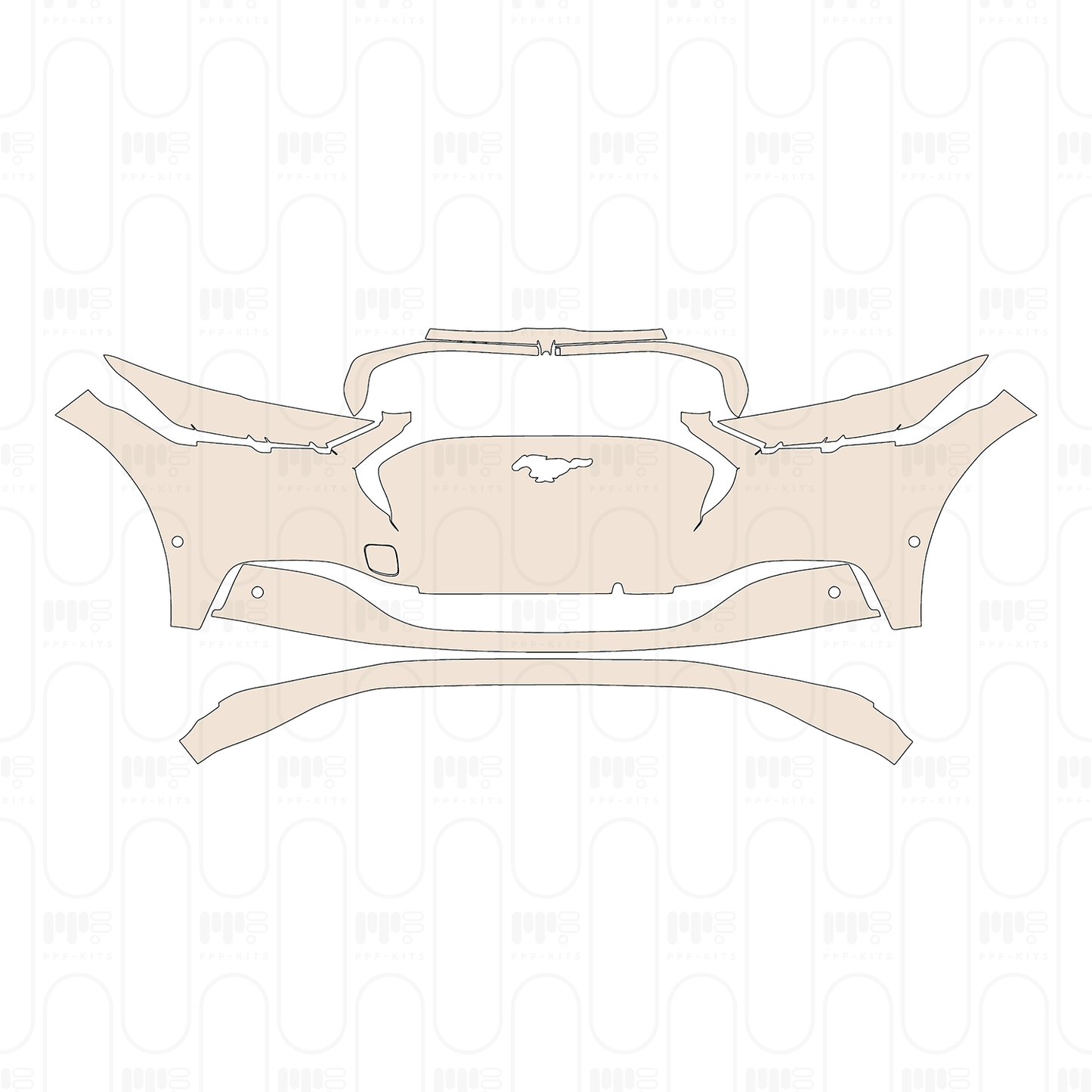 Pre-Cut PPF Ford Mach-E Select 2022