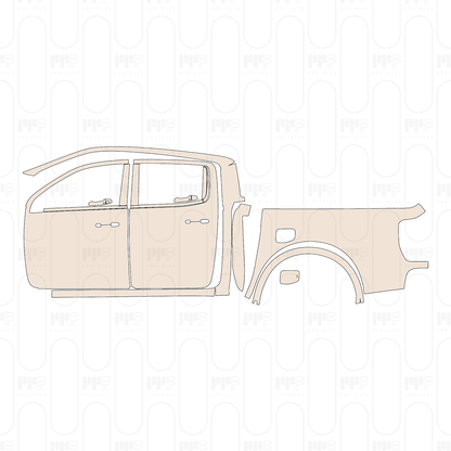 Pre-Cut PPF Ford Ranger (US) XLT SUPERCREW 2022