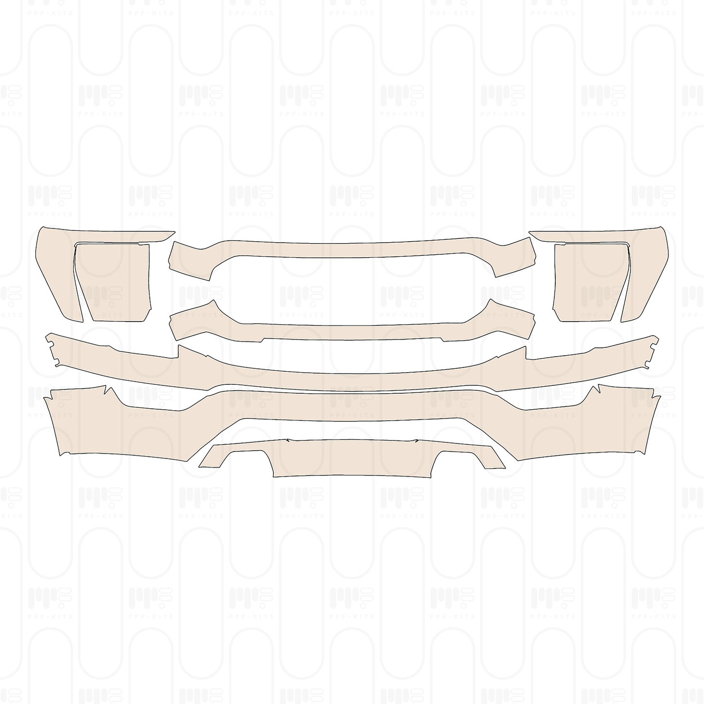 Pre-Cut PPF Ford F-150 SuperCrew XLT 2022