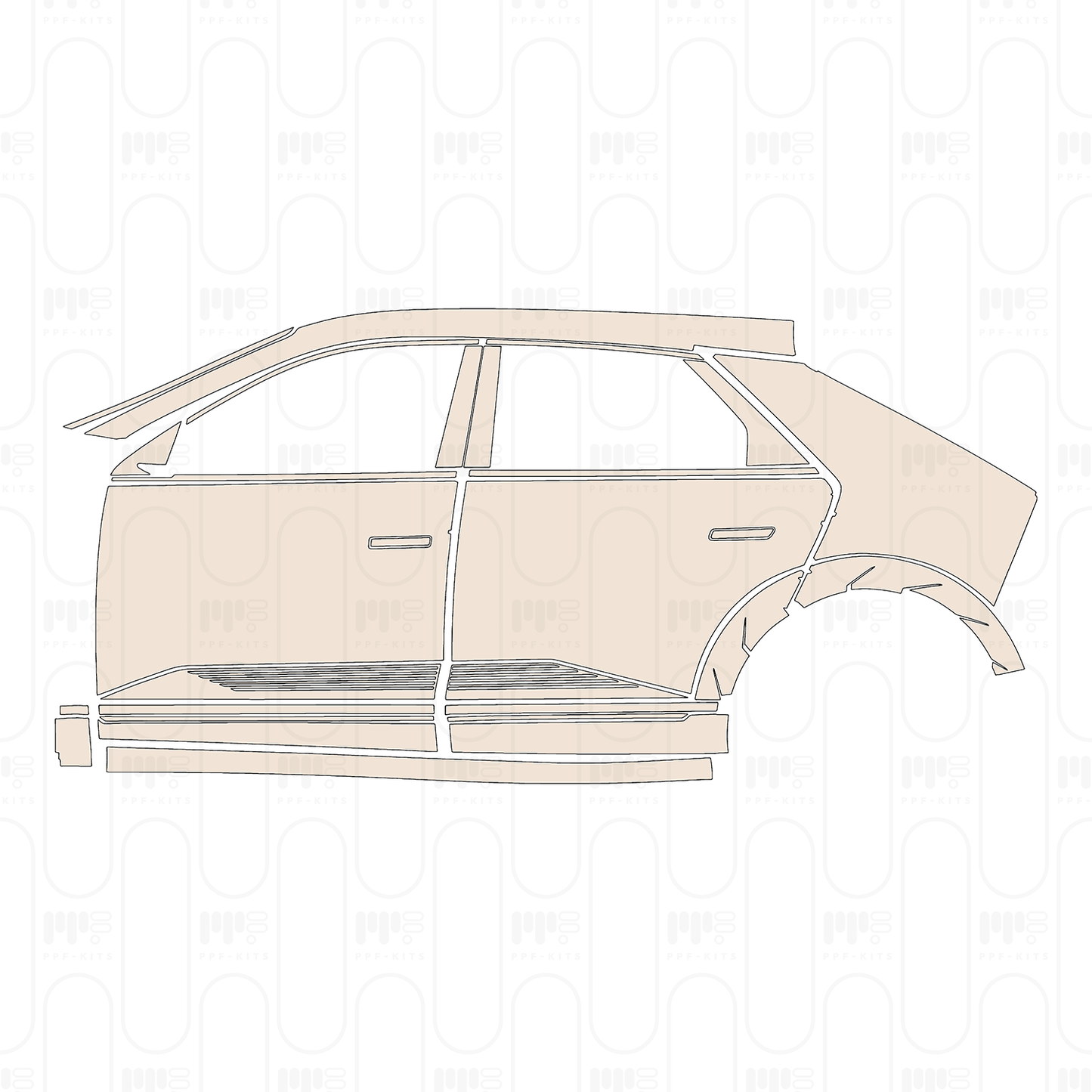 Pre-Cut PPF Hyundai IONIQ 5 (US) 2022