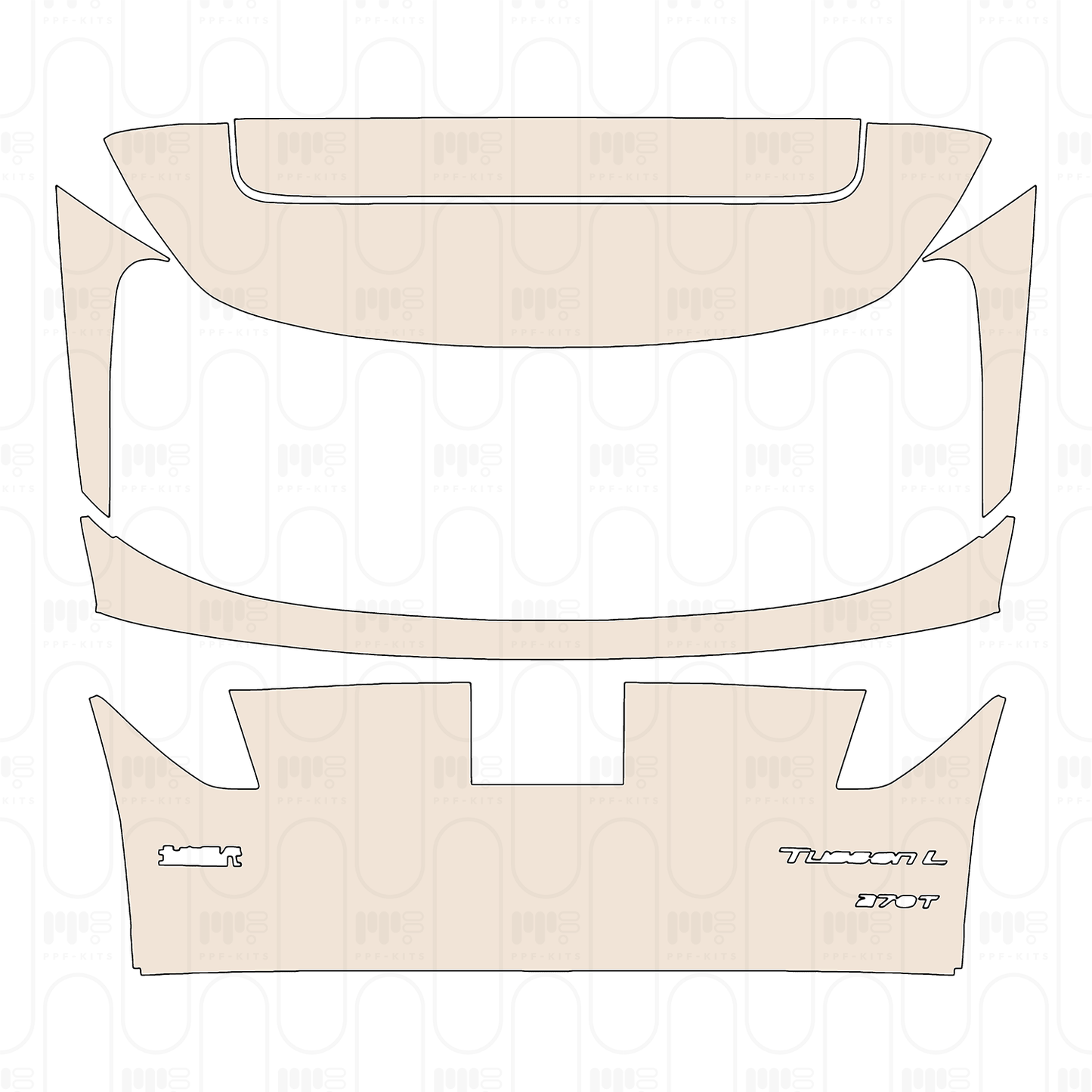 Pre-Cut PPF Hyundai Tucson L (CN) Base 2022