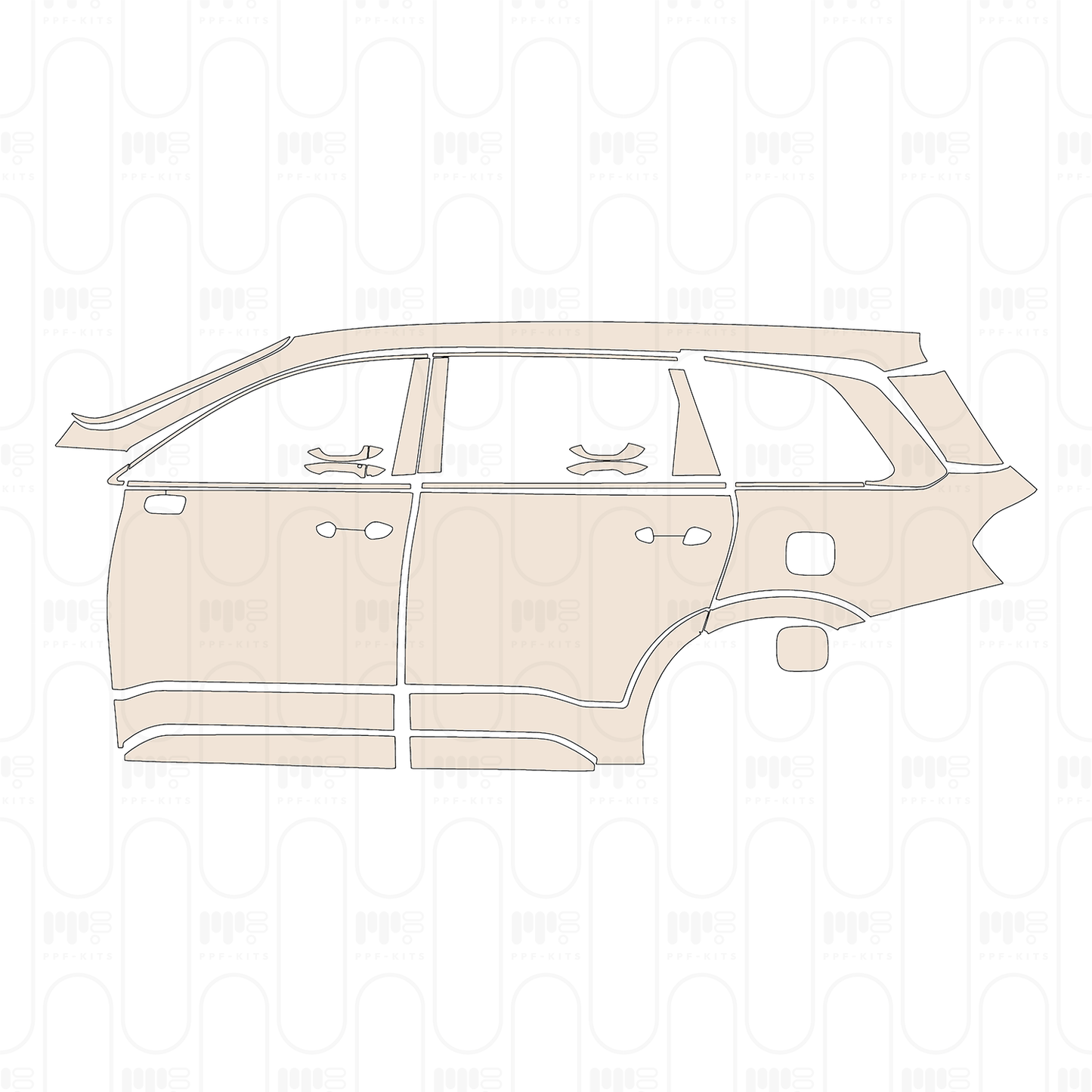 Pre-Cut PPF Hyundai Santa Fe (CN) 2022