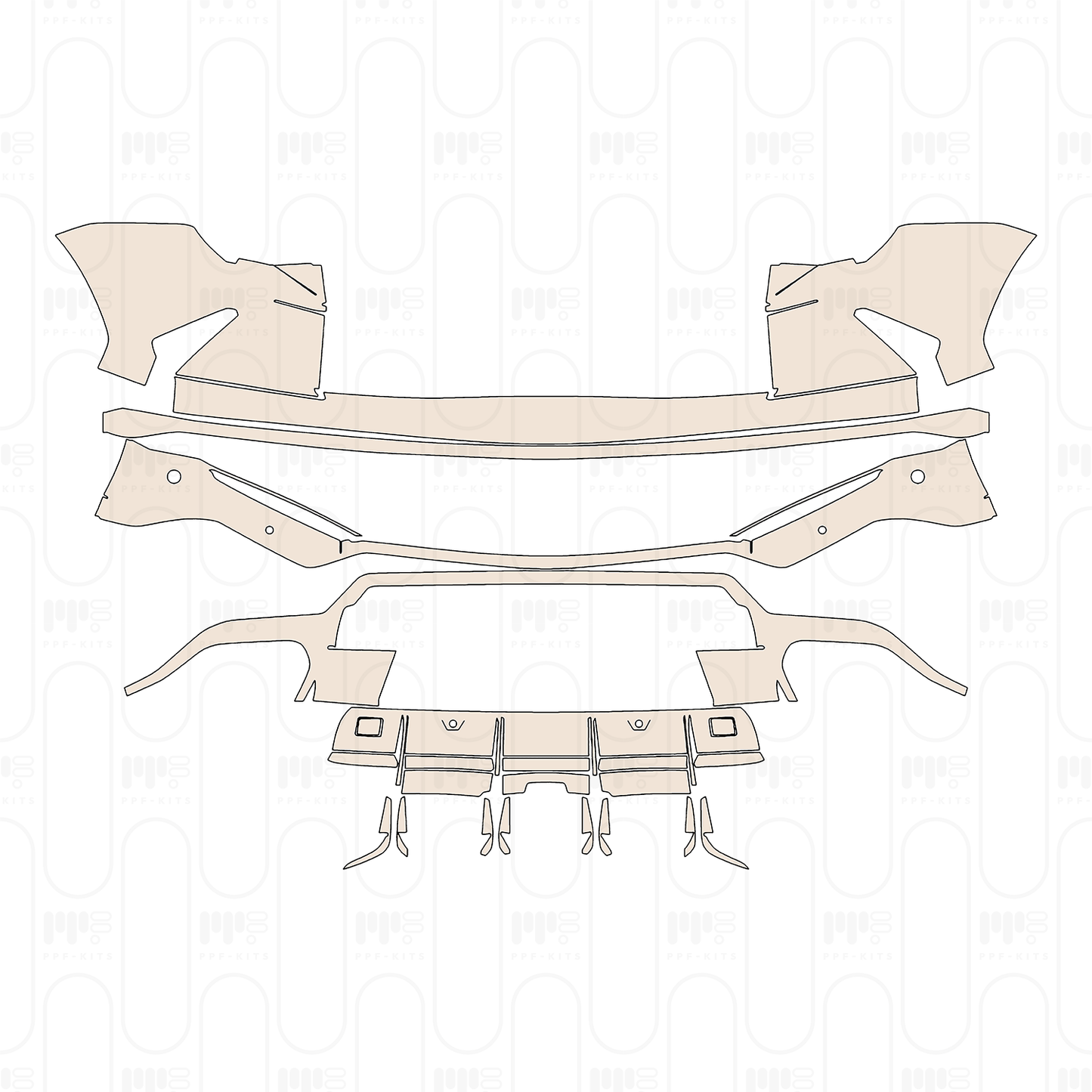 Pre-Cut PPF Lamborghini Urus Base 2022