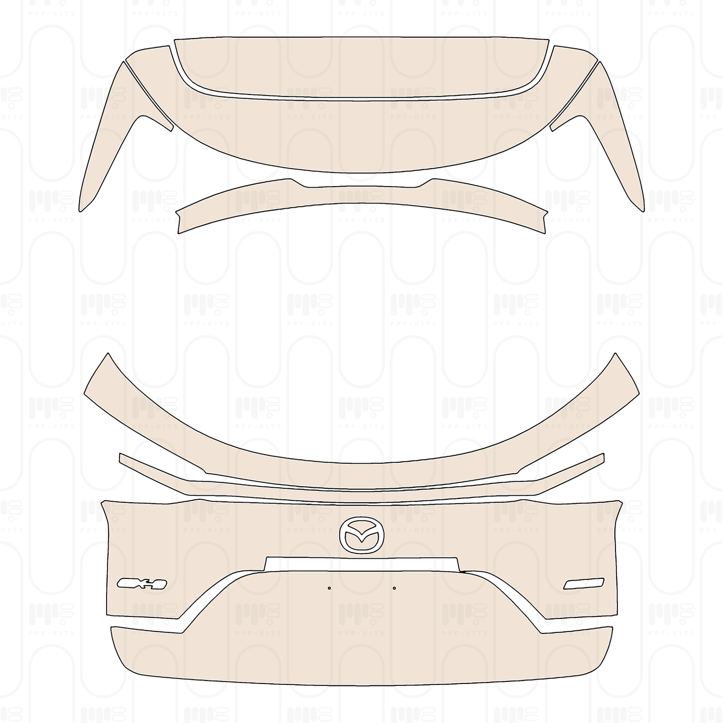 Pre-Cut PPF Mazda CX-9 2022