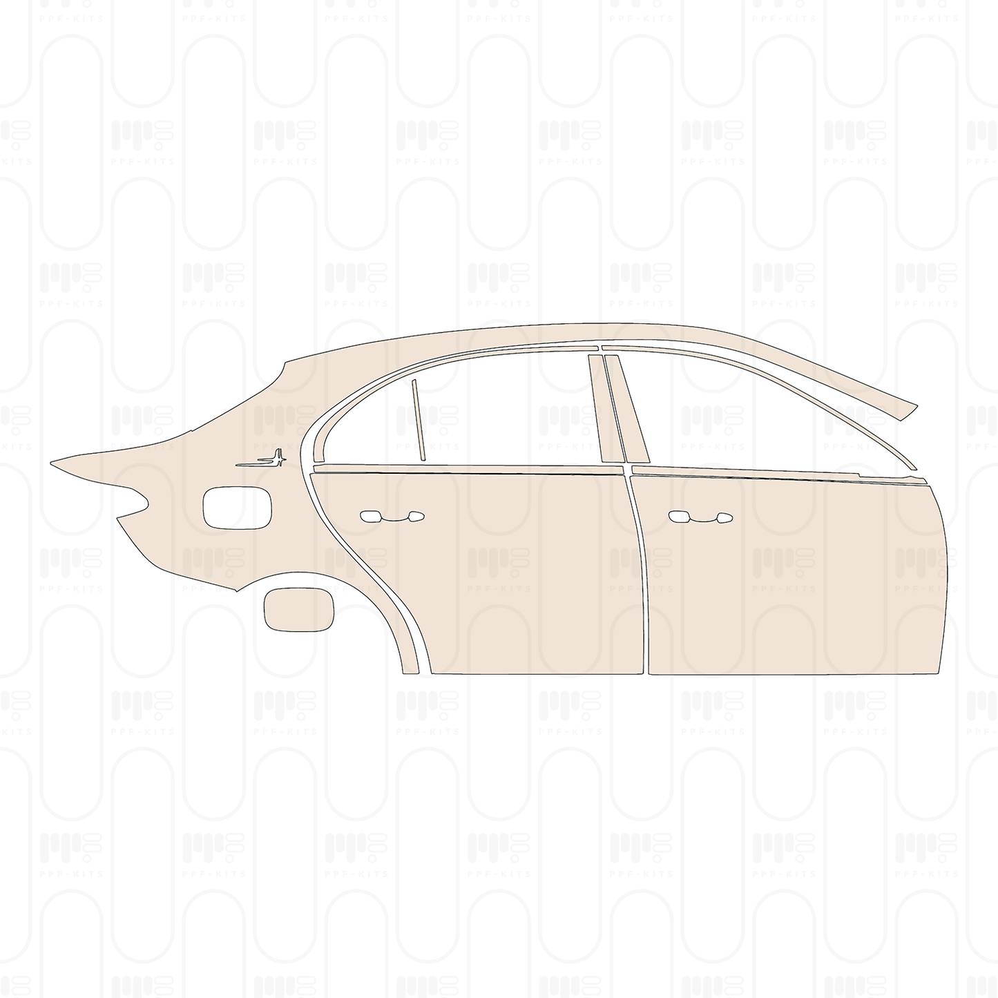 Pre-Cut PPF Mercedes-Benz C Class Sedan Base Extended Wheelbase 2022