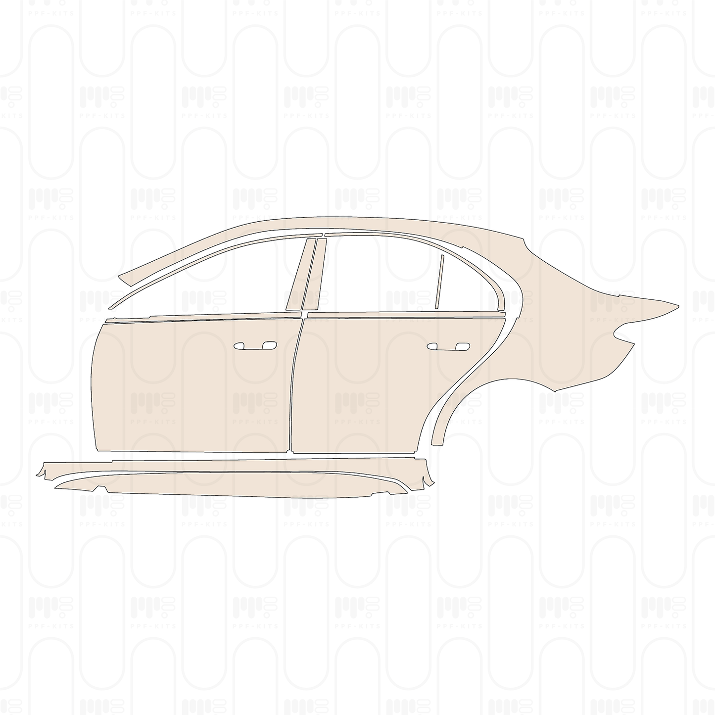 Pre-Cut PPF Mercedes-Benz C Class Sedan AMG-Line Standard Wheelbase 2022