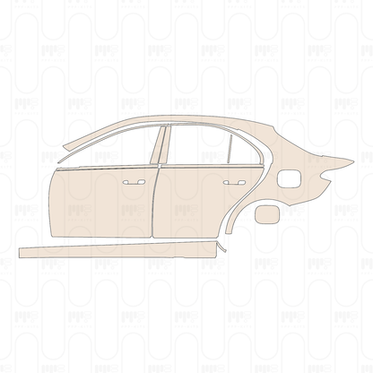 Pre-Cut PPF Mercedes-Benz C Class Sedan Base Standard Wheelbase 2022