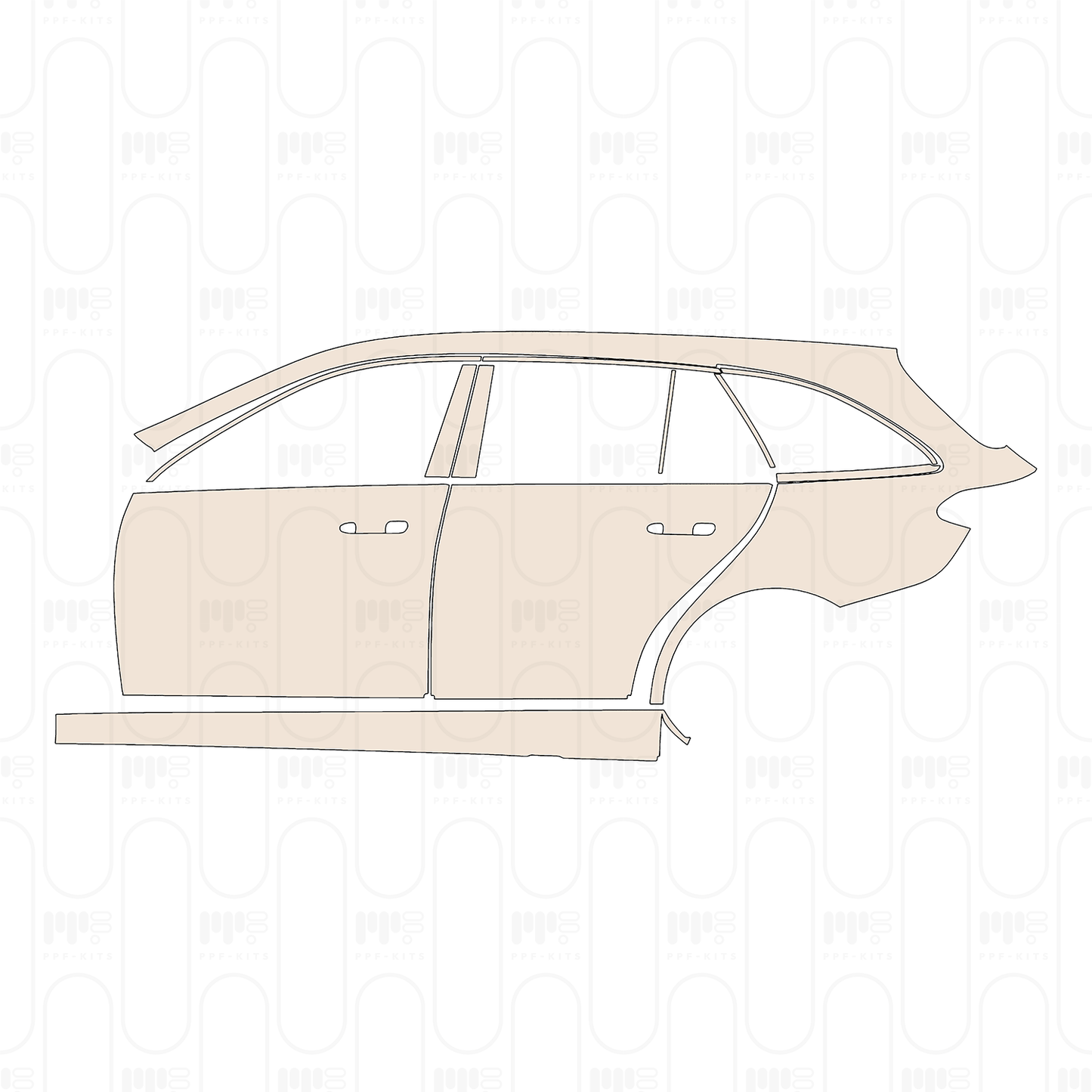 Pre-Cut PPF Mercedes-Benz C Class Estate Base 2022