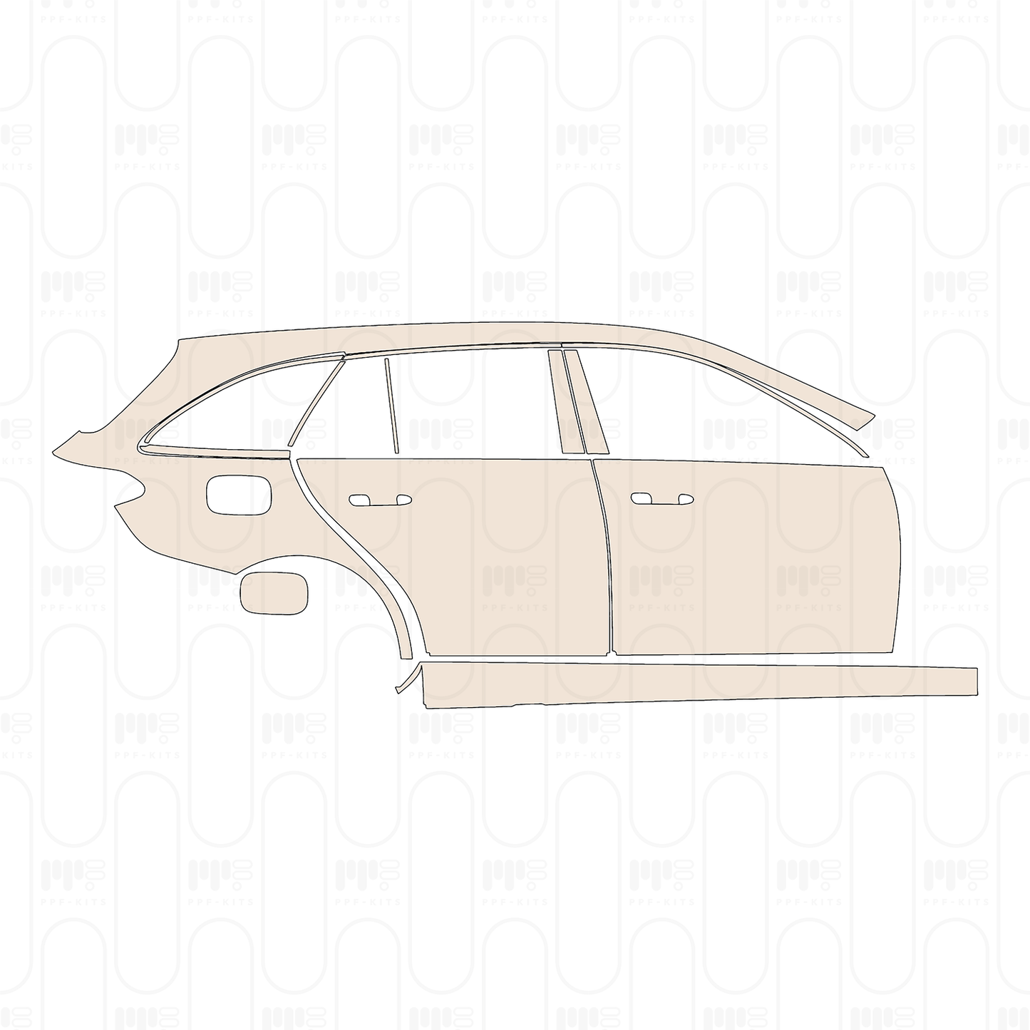 Pre-Cut PPF Mercedes-Benz C Class Estate Base 2022