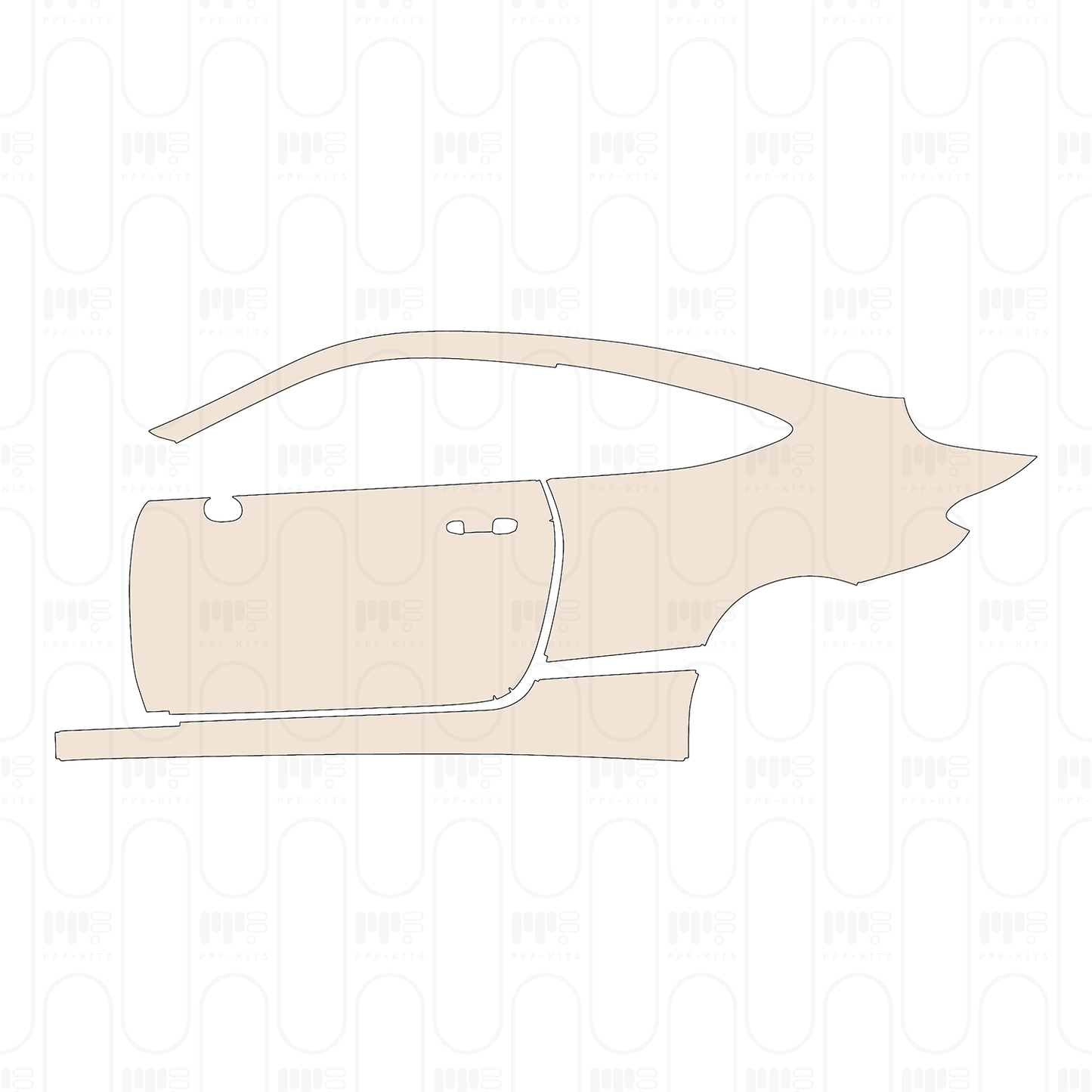 Pre-Cut PPF Mercedes-Benz C Class Coupe Base 2022