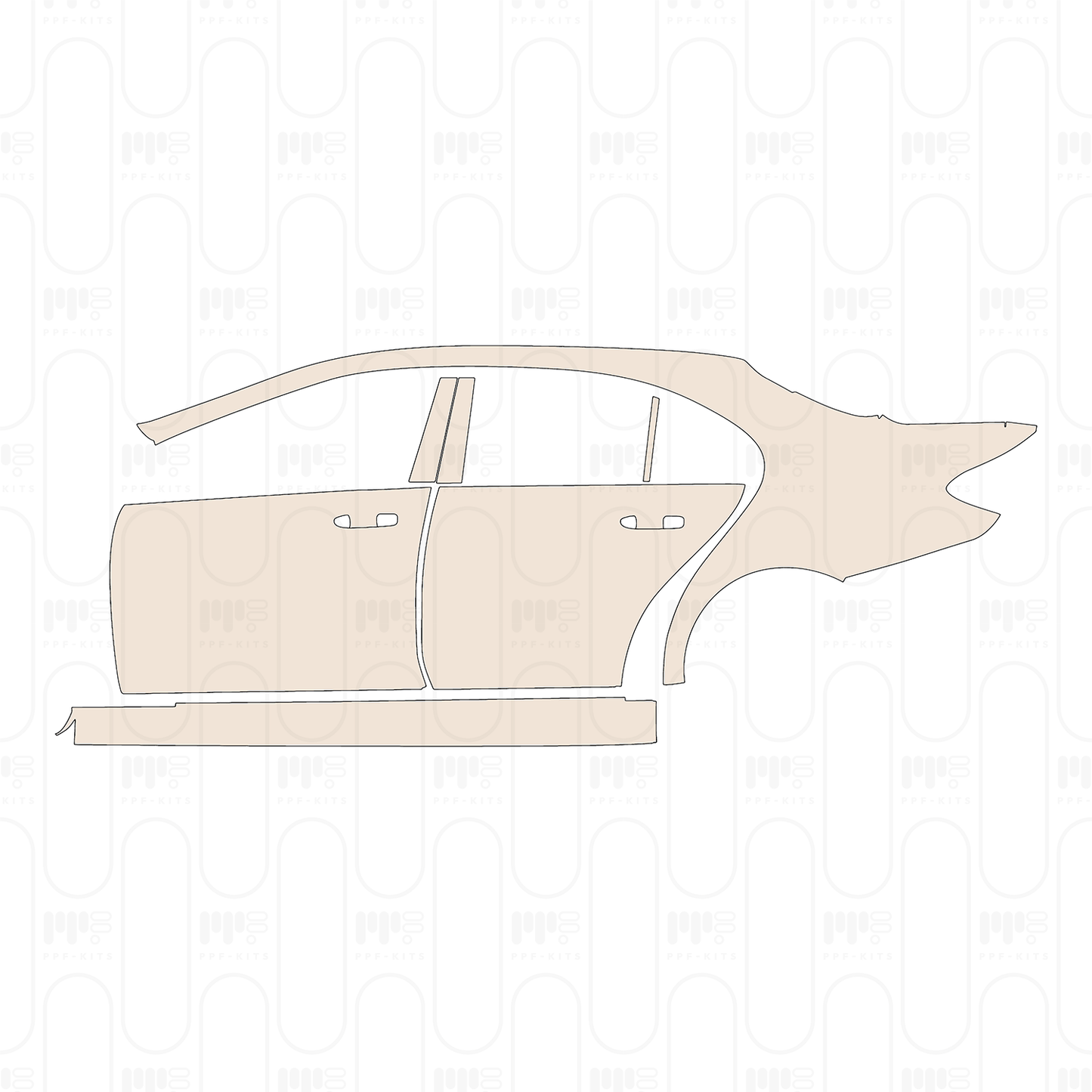 Pre-Cut PPF Mercedes-Benz E Class Sedan AMG-Line Standard Wheelbase 2022