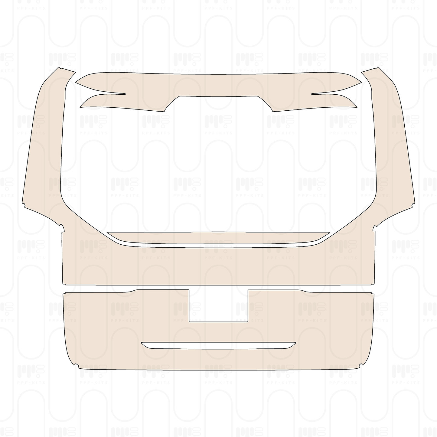 Pre-Cut PPF Mercedes-Benz V Class Extended Wheelbase Base 2022
