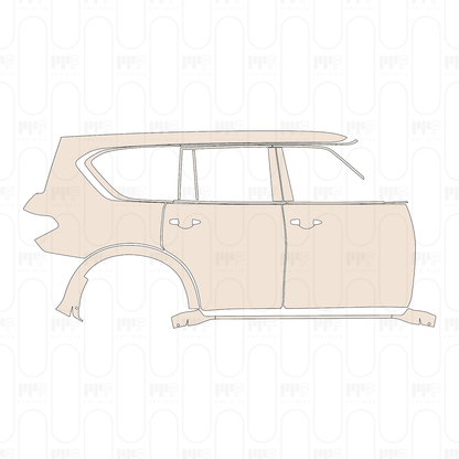 Pre-Cut PPF Nissan Armada (US) Midnight Edition 2022