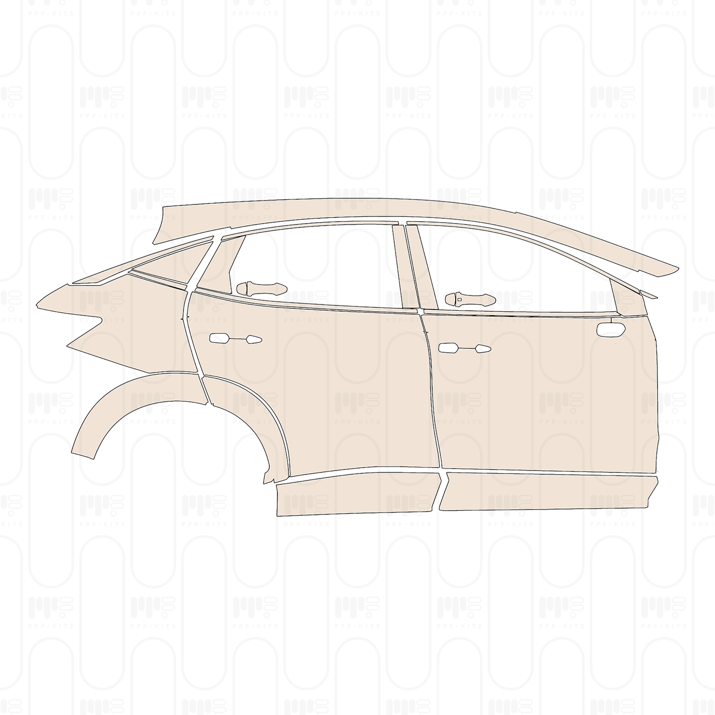Pre-Cut PPF Nissan Ariya (US) Evolve+ 2023
