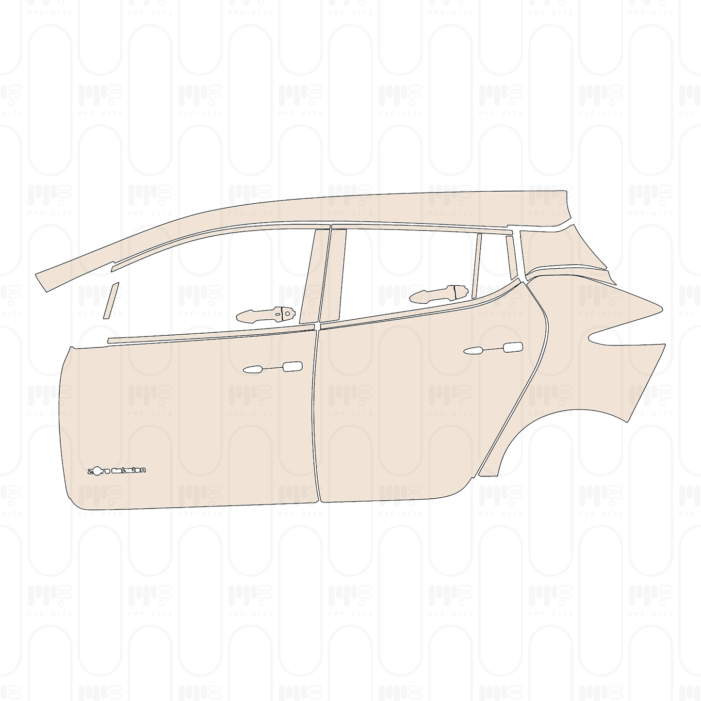 Pre-Cut PPF Nissan Leaf (US) S 2022