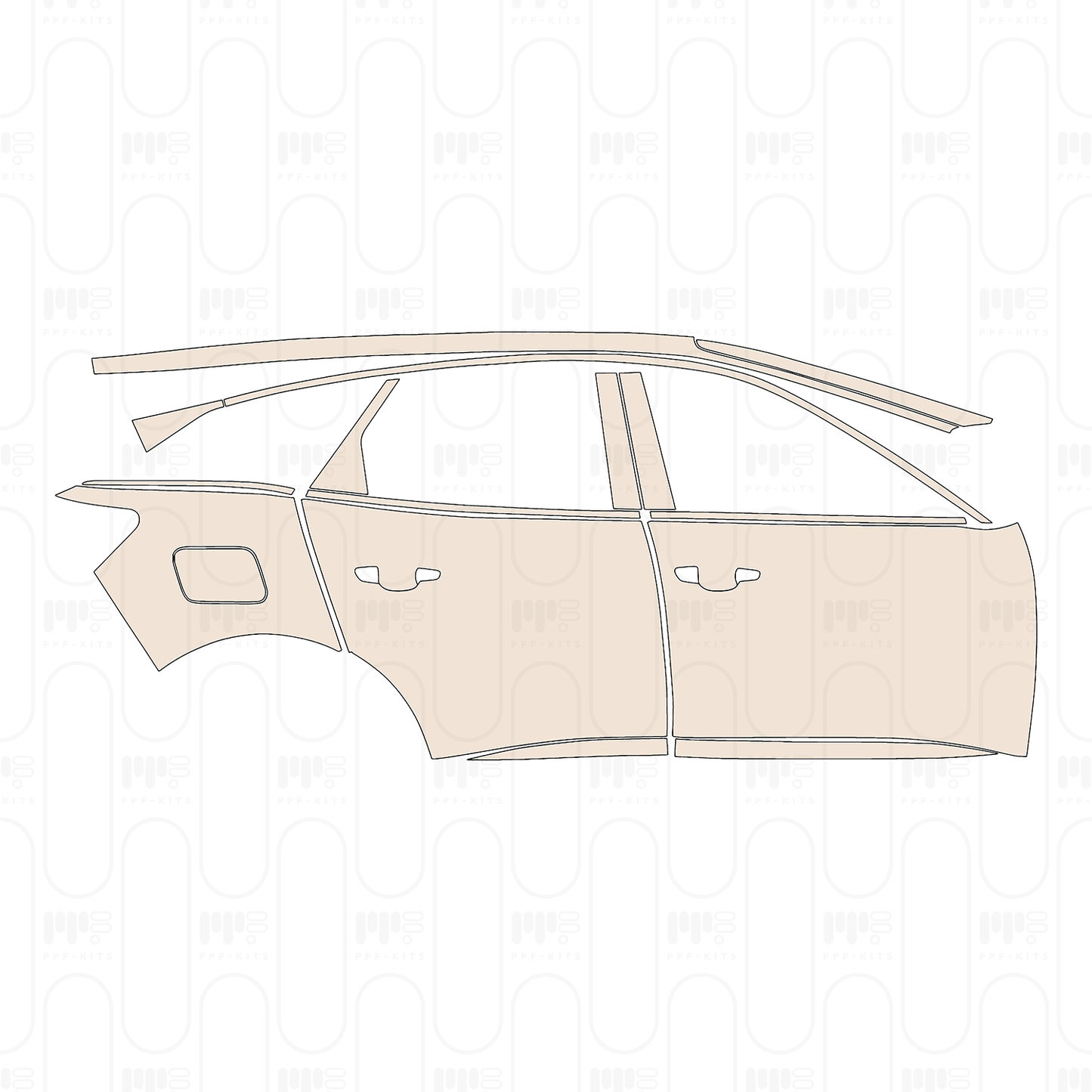 Pre-Cut PPF Peugeot 3008 (EU) Active 2023