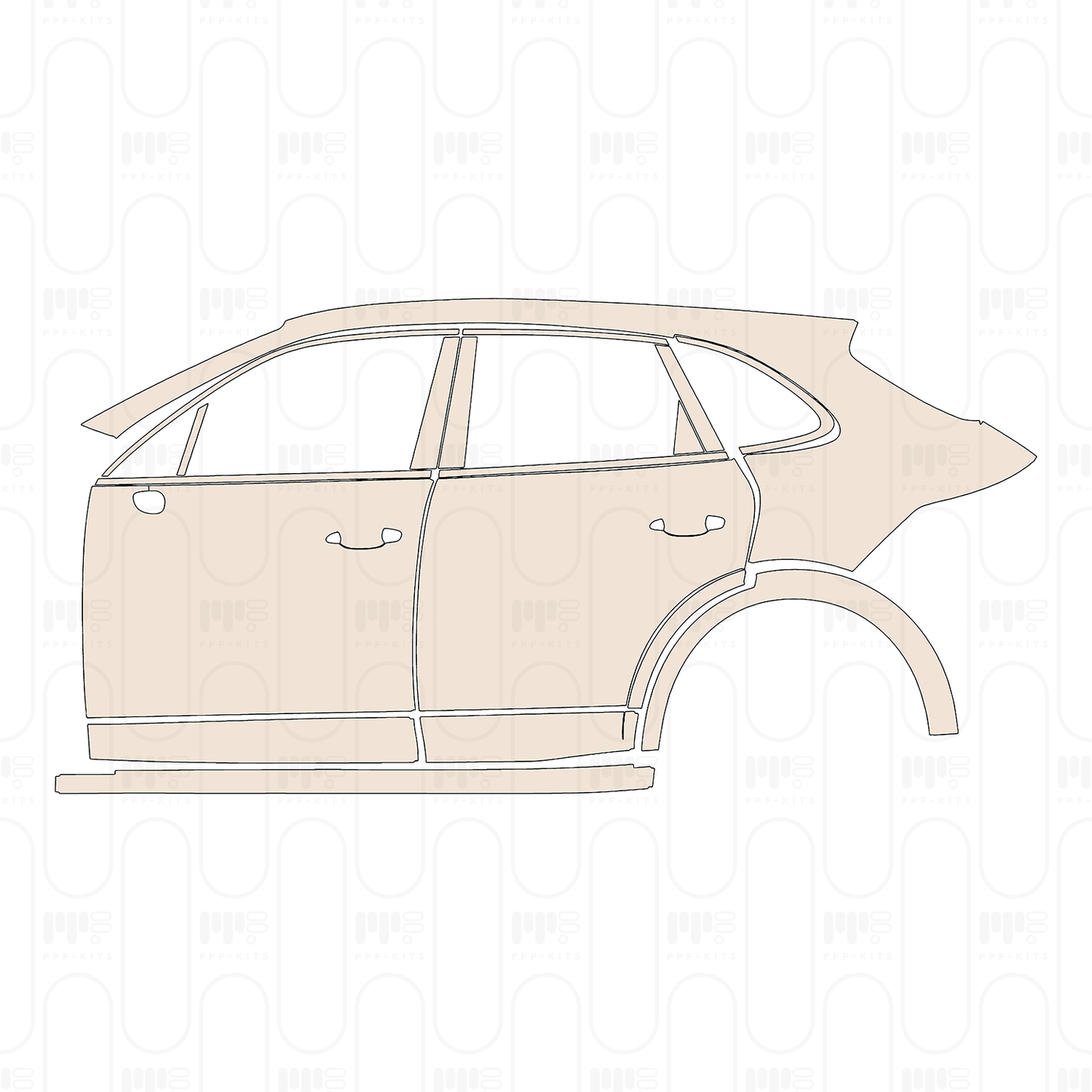 Pre-Cut PPF Porsche Cayenne GTS 2023