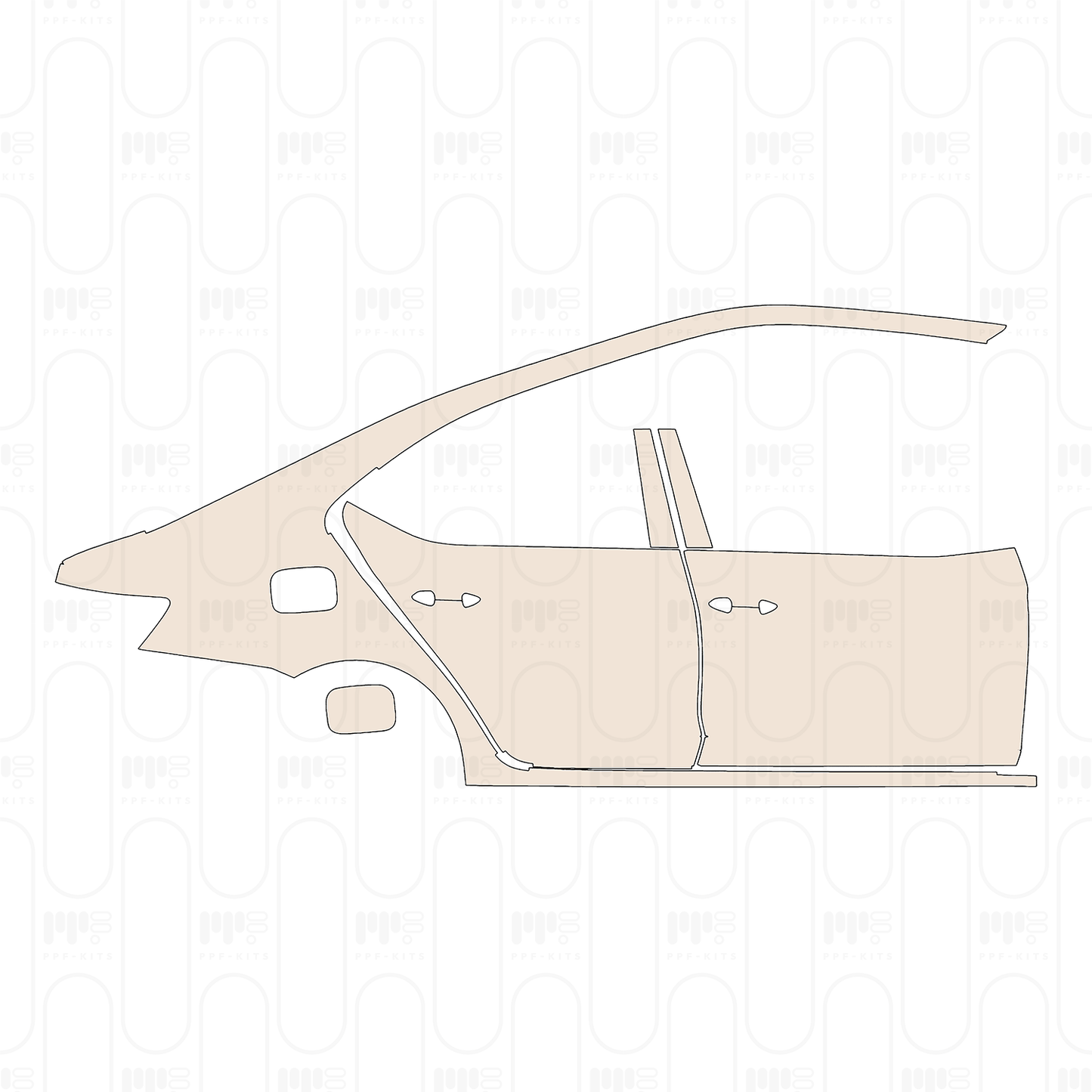 Pre-Cut PPF Skoda Octavia (EU) Hatch Base 2023