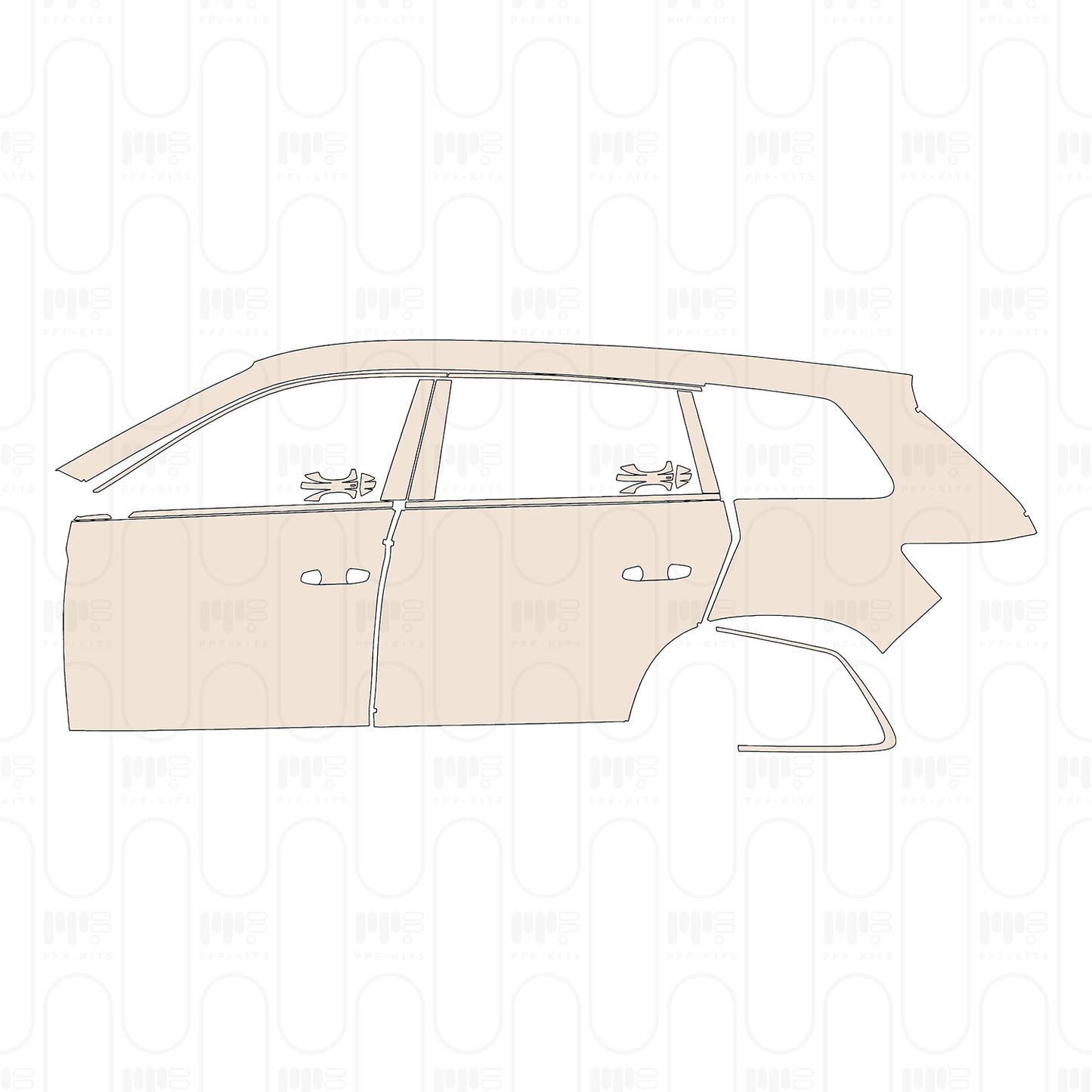 Pre-Cut PPF Skoda Kodiaq SE (EU) 2023