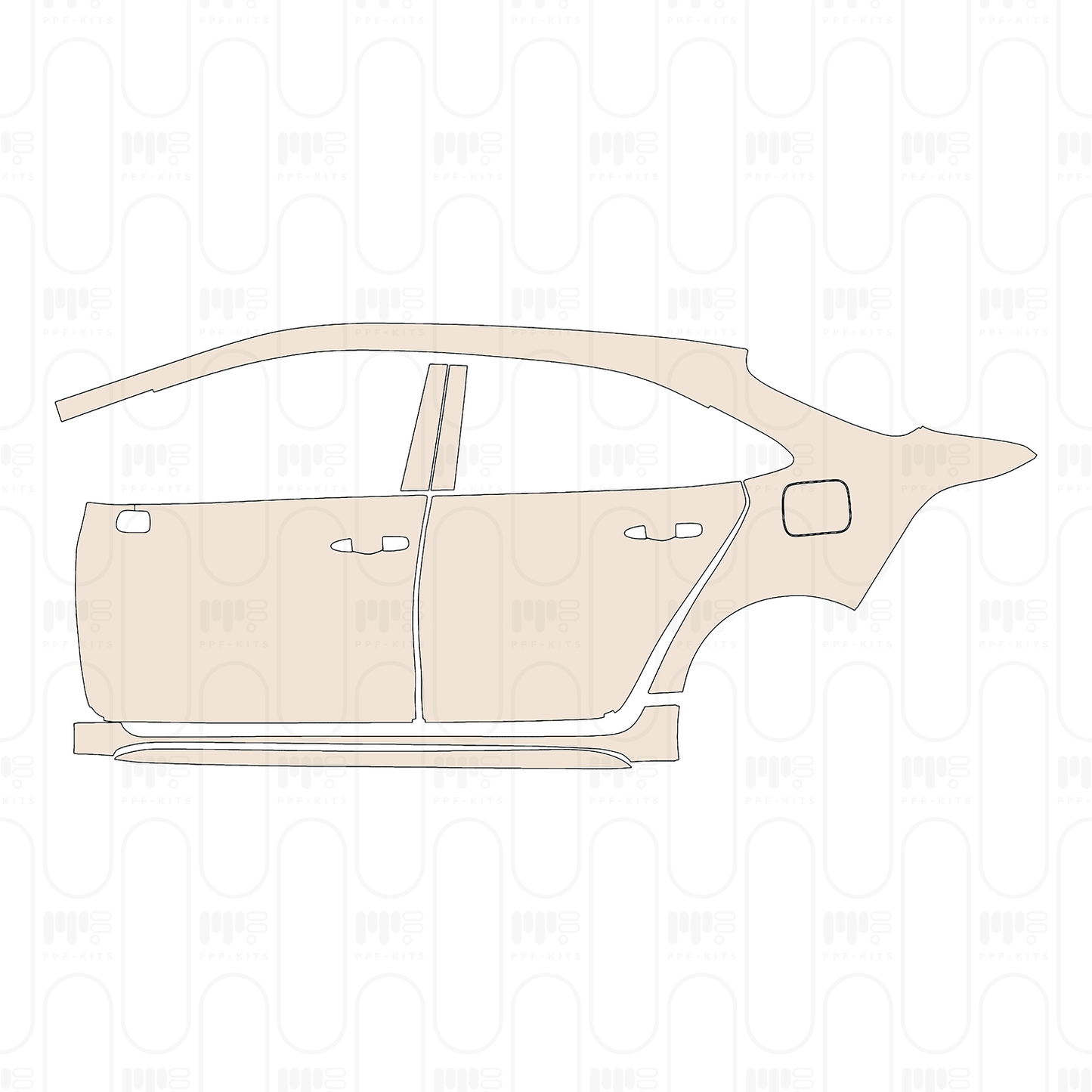 Pre-Cut PPF Toyota Corolla (US) Sedan Luxury 2023