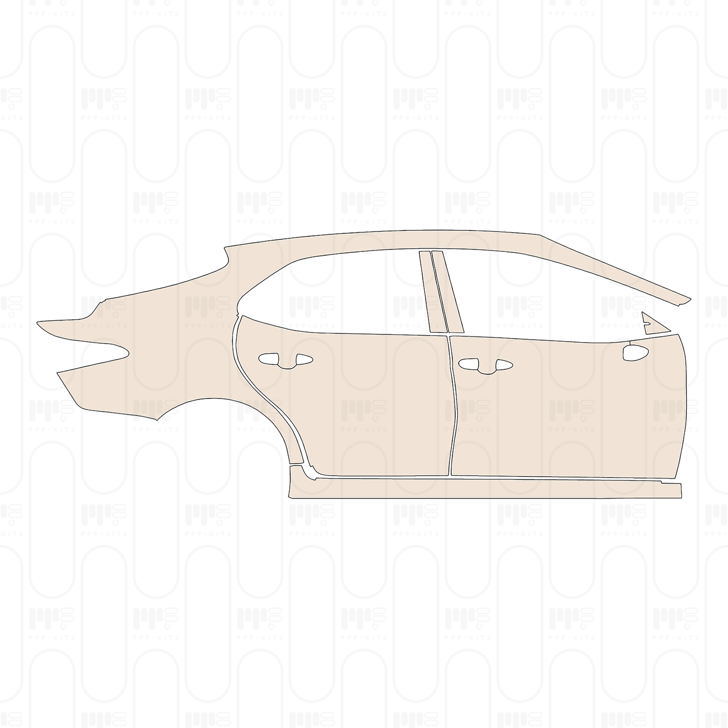 Pre-Cut PPF Toyota Camry (CN) Luxury 2023