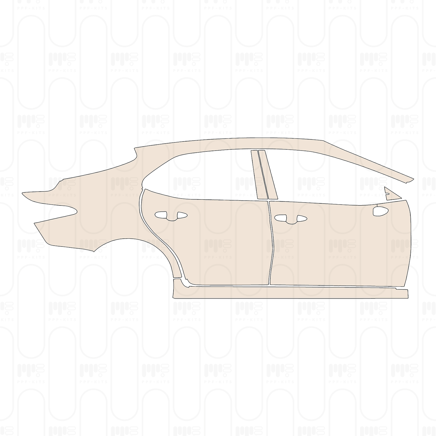 Pre-Cut PPF Toyota Camry (US) LE 2023