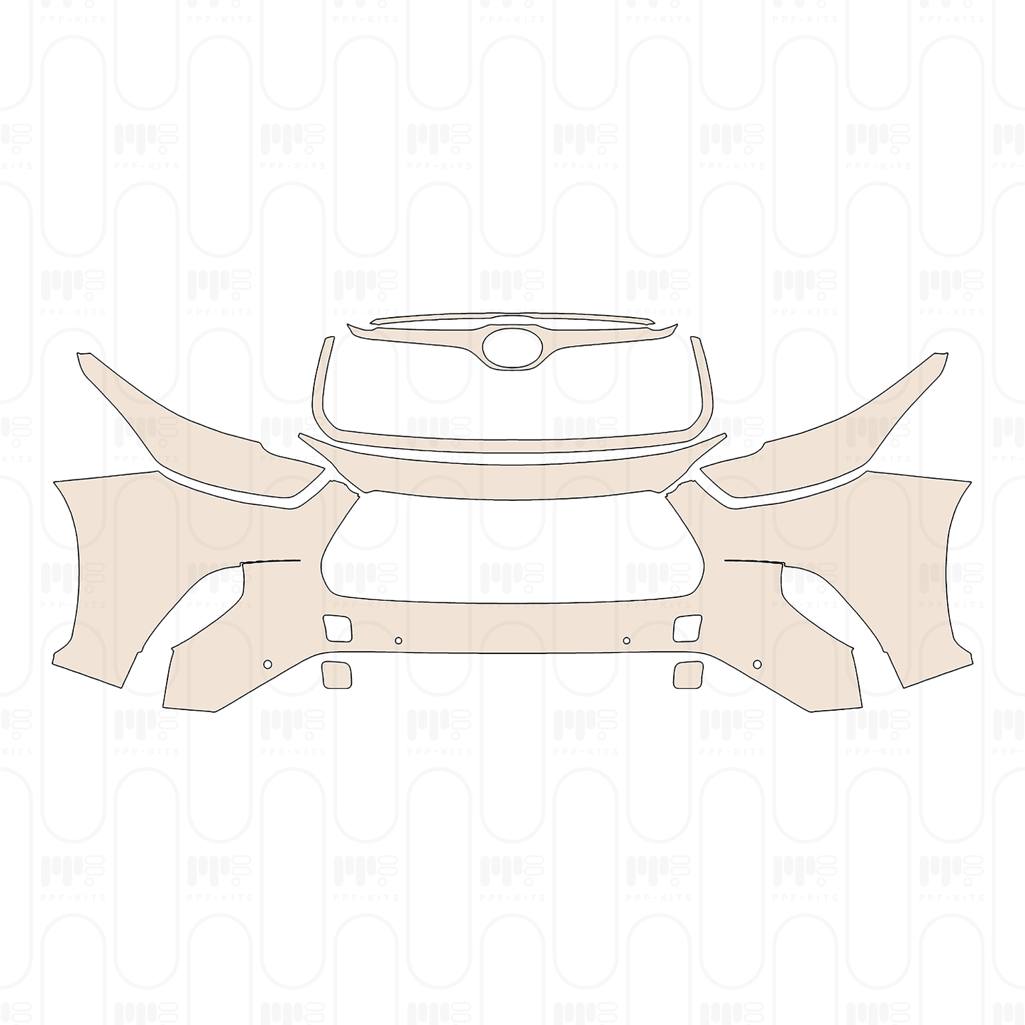 Pre-Cut PPF Toyota Highlander (US) Platinum 2023