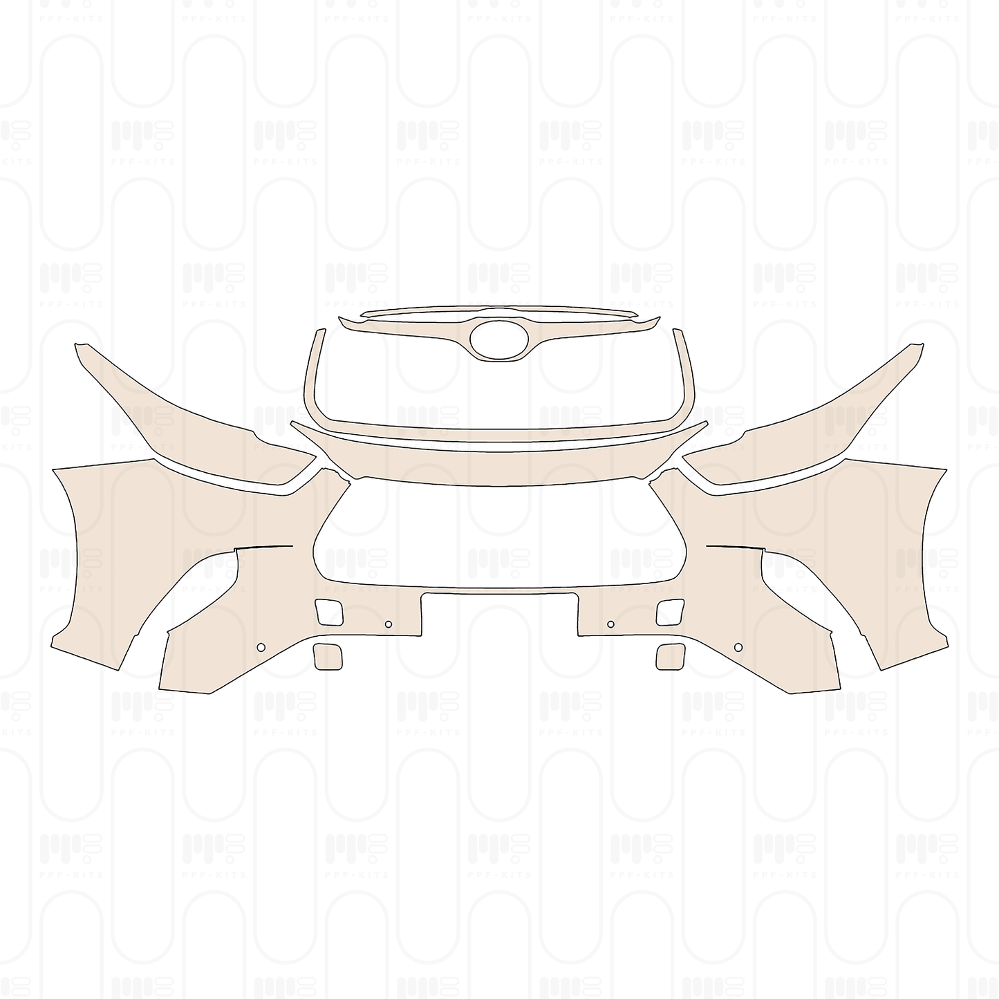 Pre-Cut PPF Toyota Highlander (US) Platinum 2023