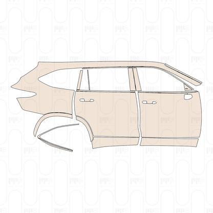 Pre-Cut PPF Toyota Highlander (US) Platinum 2023