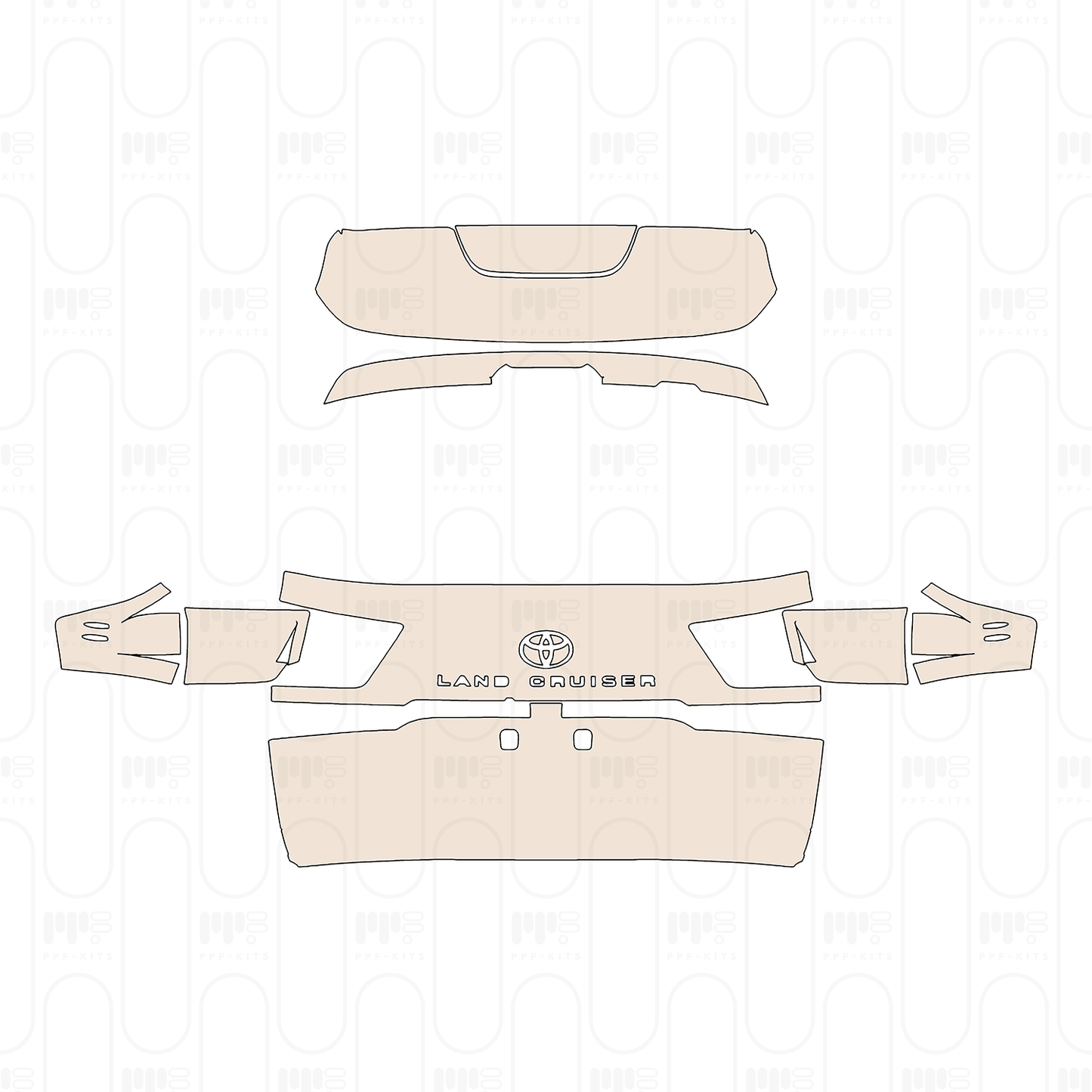 Pre-Cut PPF Toyota Land Cruiser Base 2023