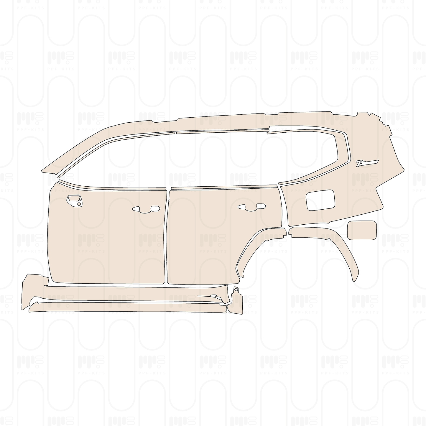 Pre-Cut PPF Toyota Land Cruiser Luxury 2023