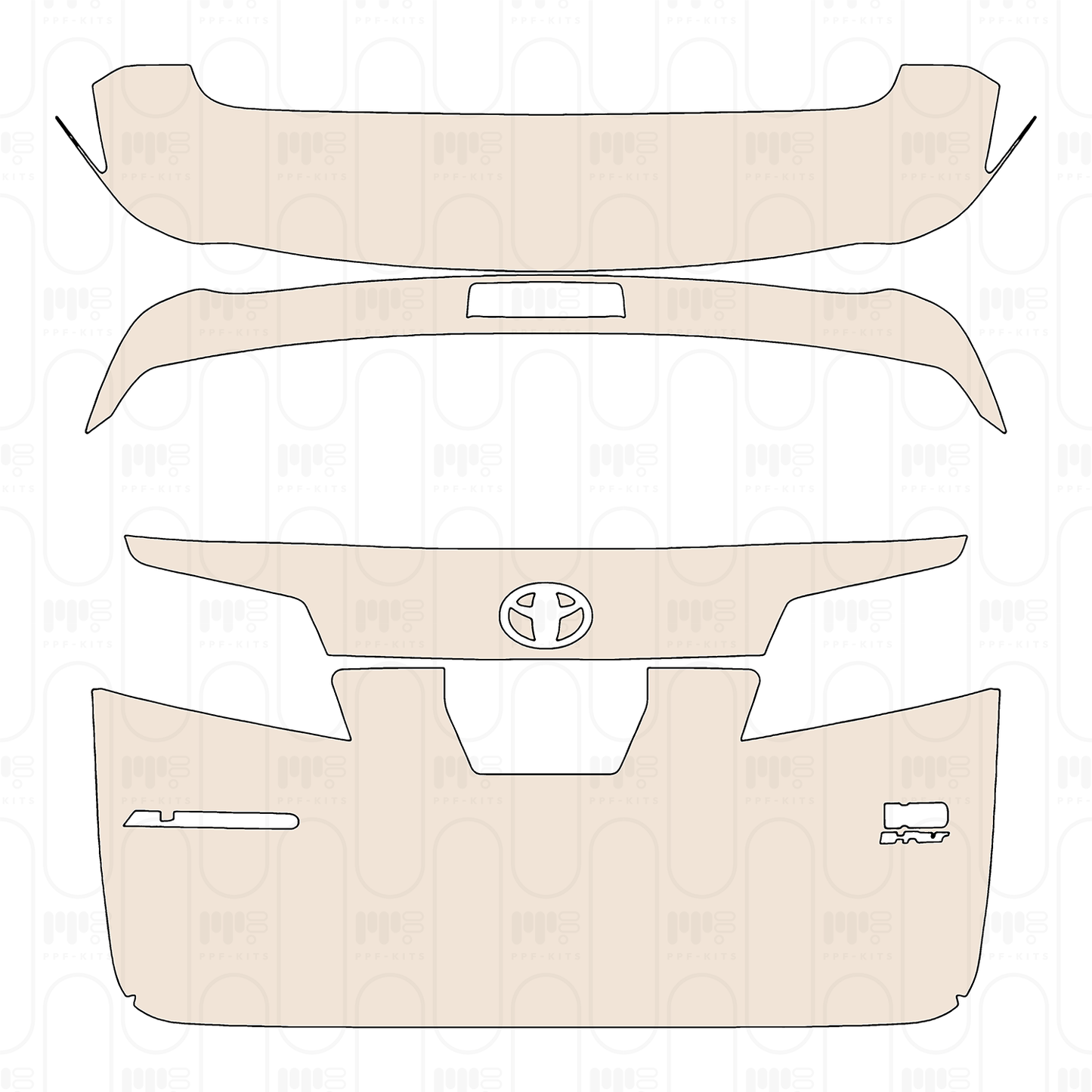 Pre-Cut PPF Toyota Alphard 2023
