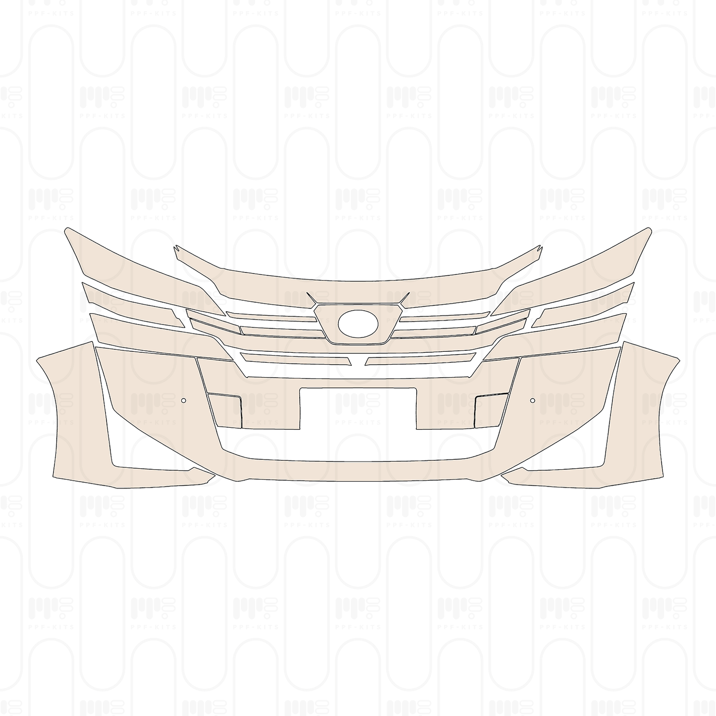 Pre-Cut PPF Toyota Vellfire 2023