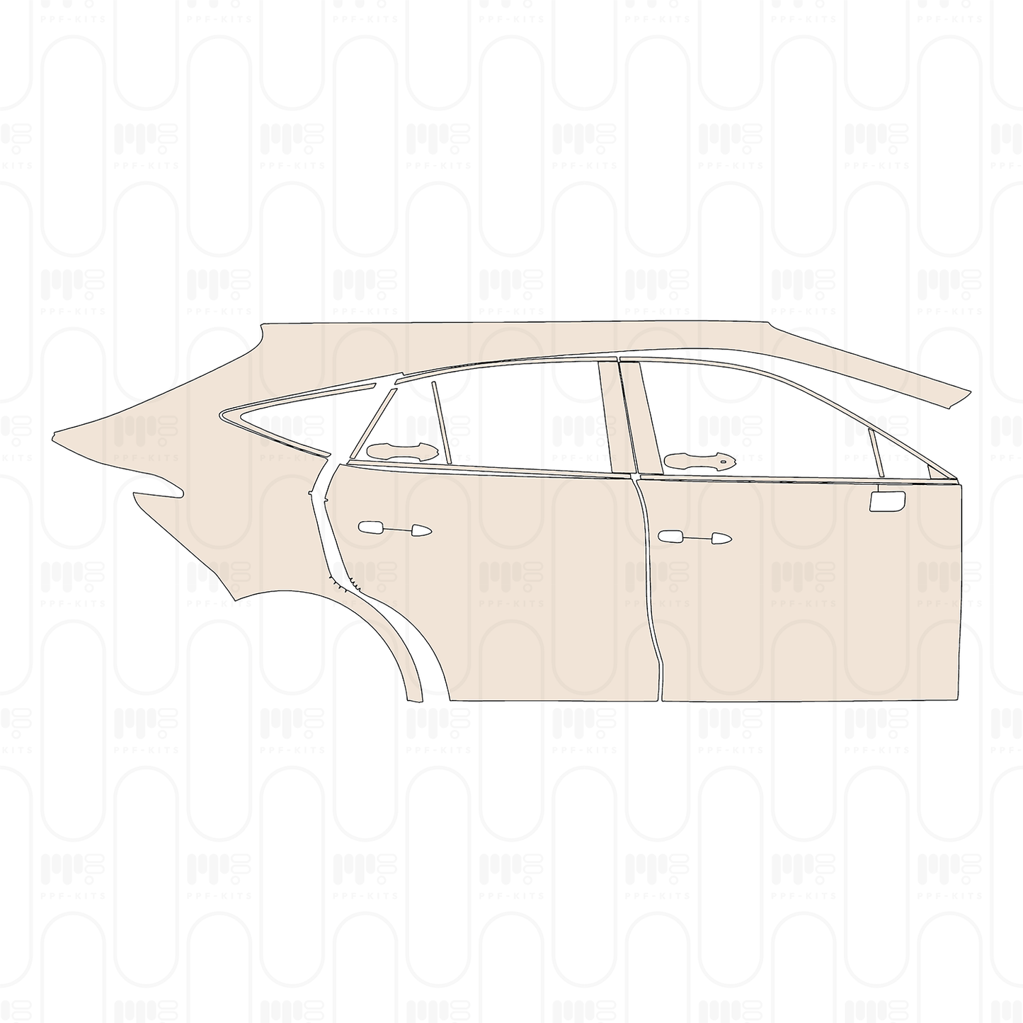 Pre-Cut PPF Toyota Venza (CN) 2023
