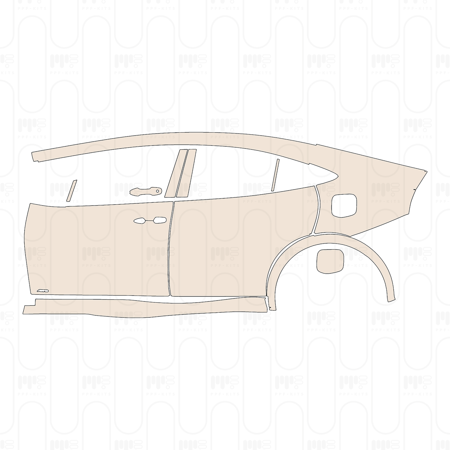 Pre-Cut PPF Toyota Prius (US) XLE 2023