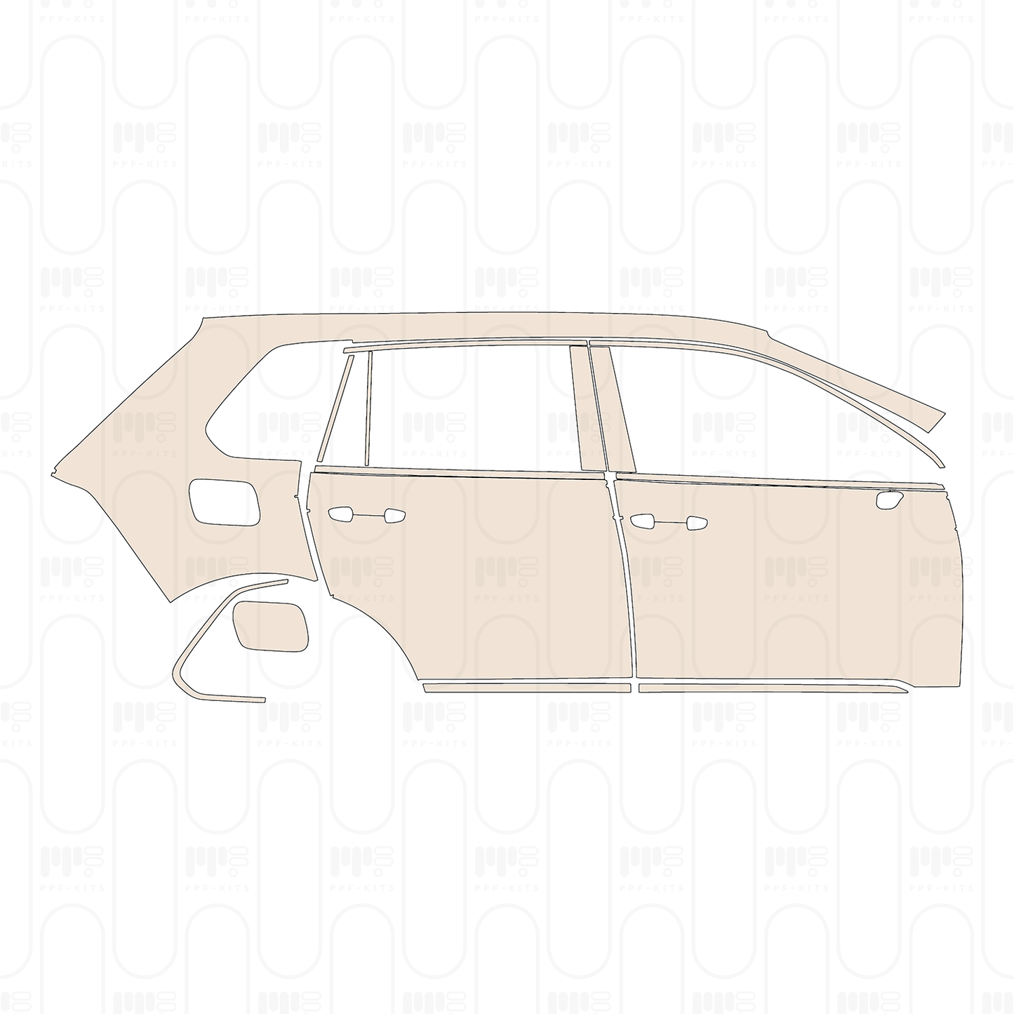 Pre-Cut PPF Volkswagen Tiguan (EU) Elegance 2023