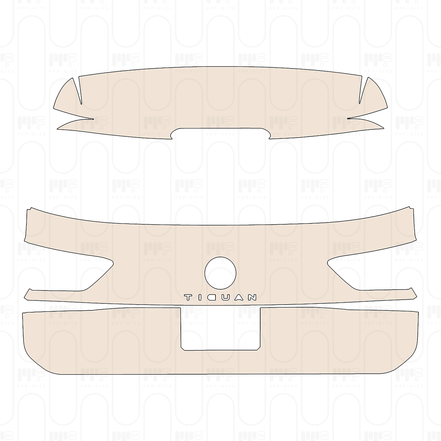 Pre-Cut PPF Volkswagen Tiguan (EU) Elegance 2023