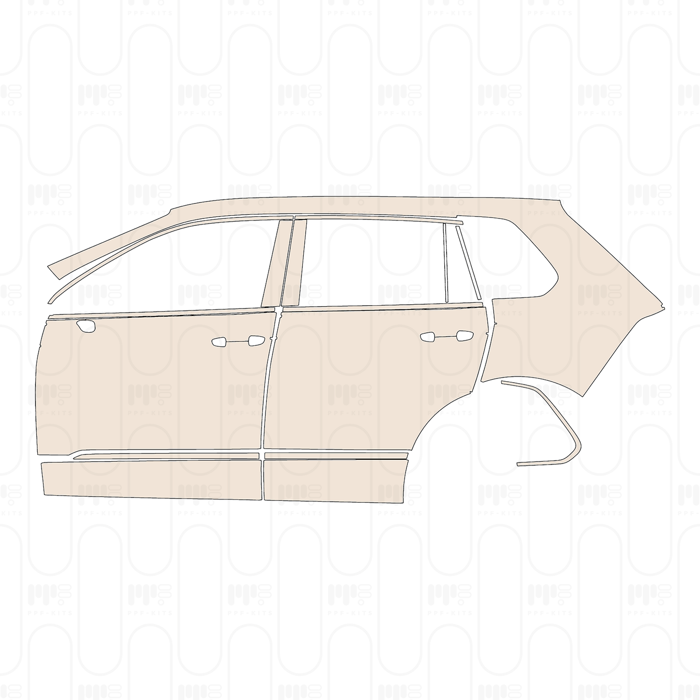 Pre-Cut PPF Volkswagen Tiguan (EU) R 2023