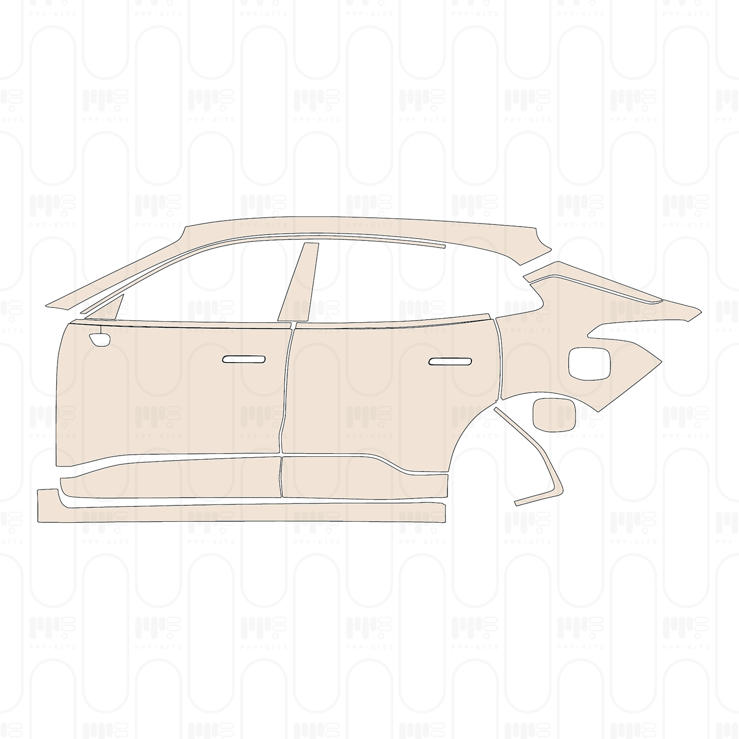 Pre-Cut PPF Zeekr 001 2023