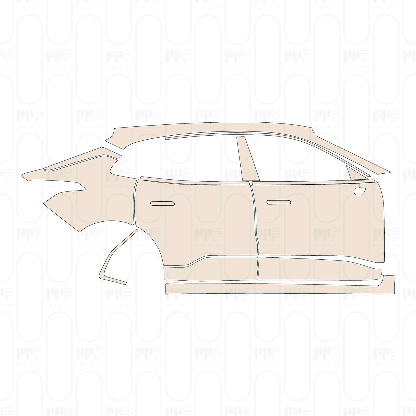 Pre-Cut PPF Zeekr 001 2023