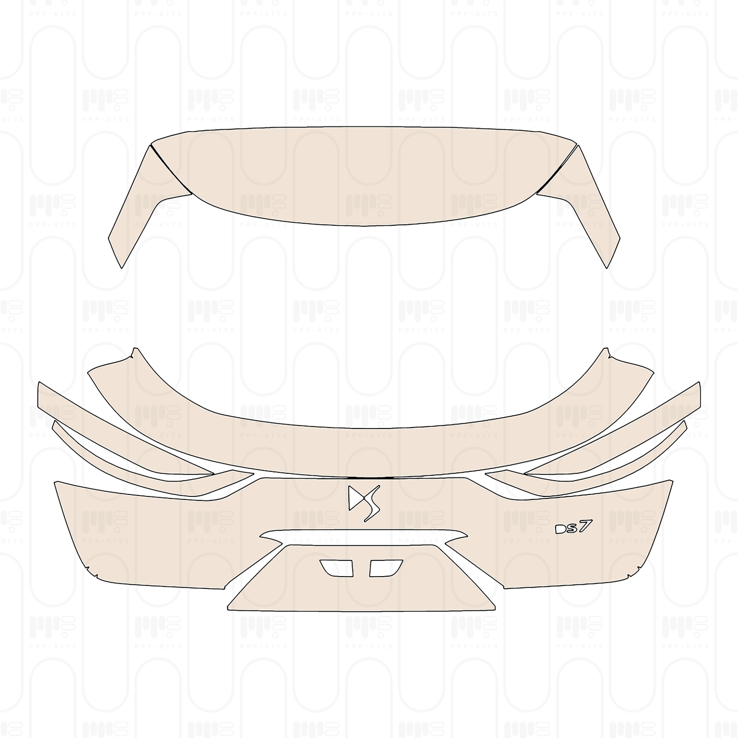 Pre-Cut PPF DS Automobiles DS 7 2022