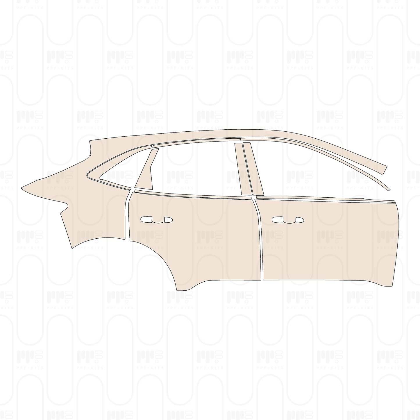 Pre-Cut PPF Ford Escape (CN) Base 2022