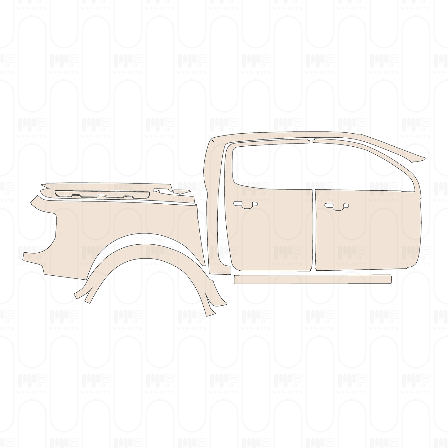 Pre-Cut PPF Ford Ranger (EU) Raptor 2022