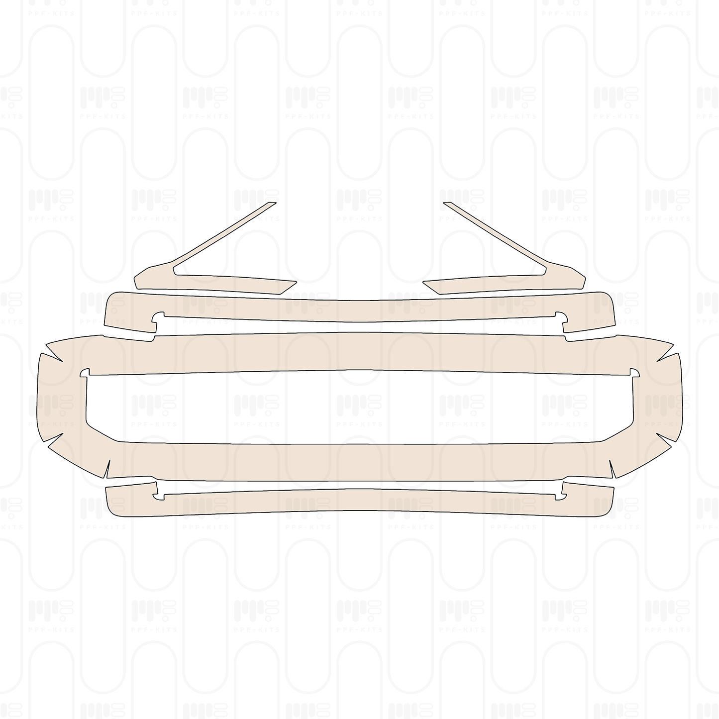 Pre-Cut PPF Ford Super Duty F-250 Crew Cab Lariat 2022