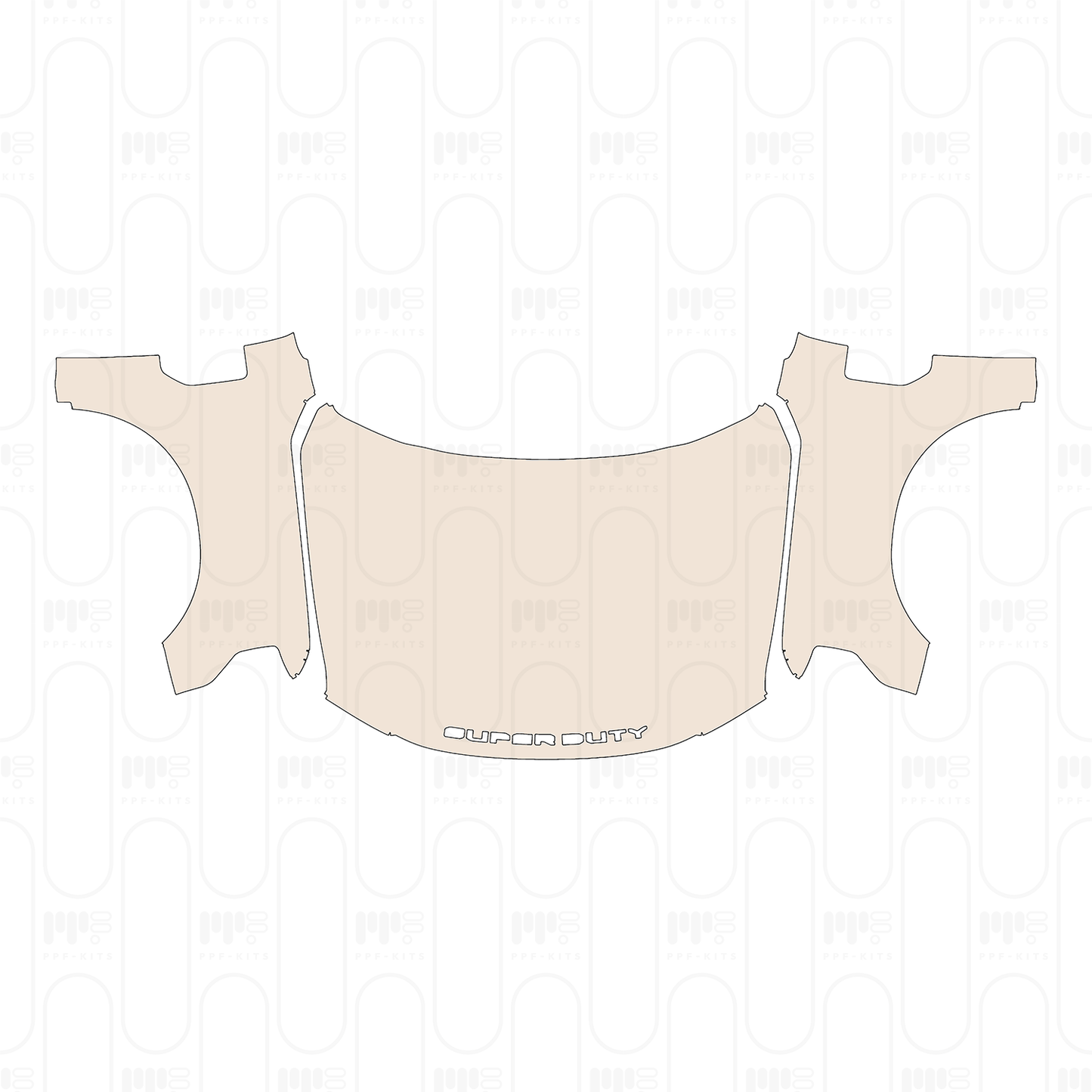 Pre-Cut PPF Ford Super Duty F-250 Crew Cab Lariat 2022