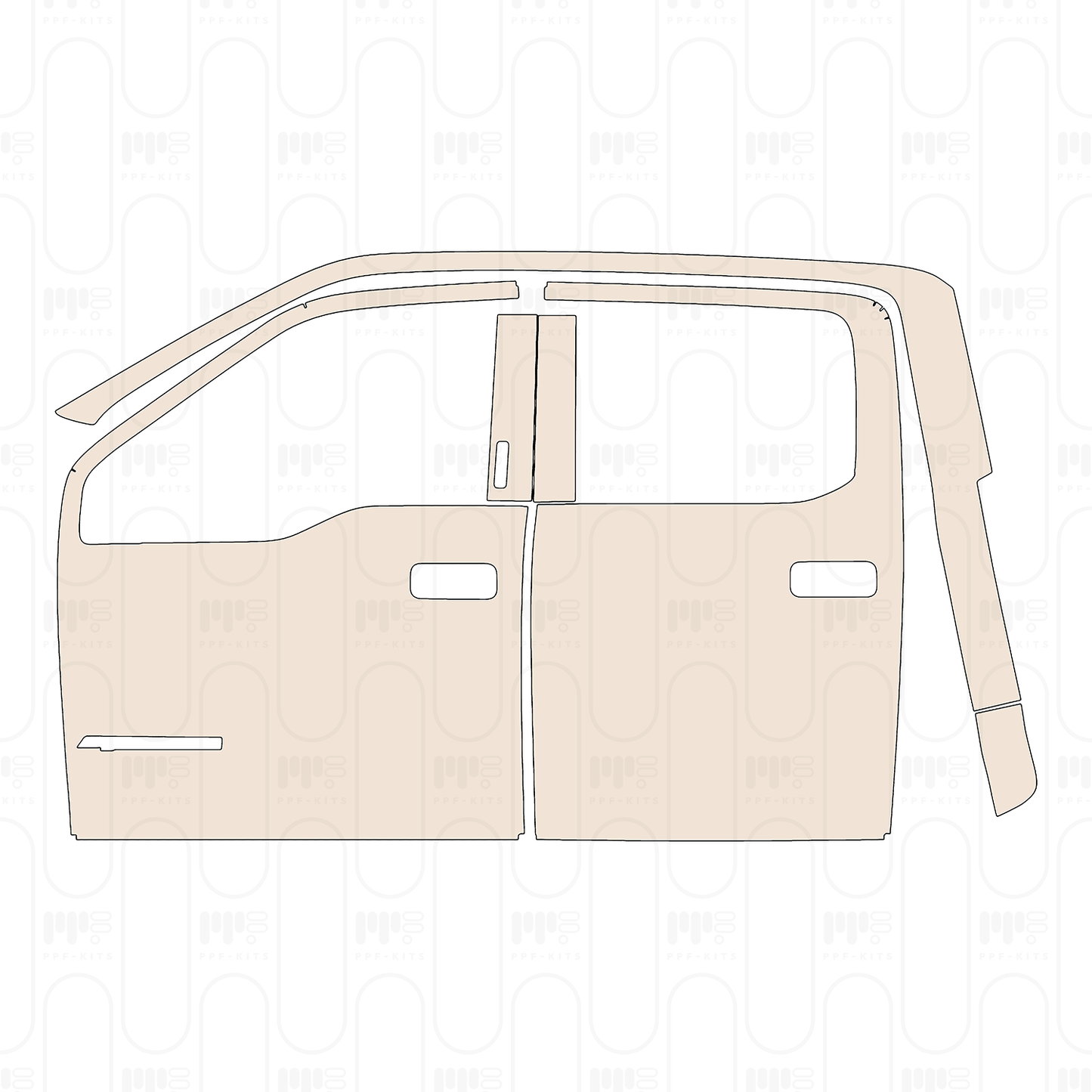 Pre-Cut PPF Ford Super Duty F-250 Crew Cab King Ranch 2022