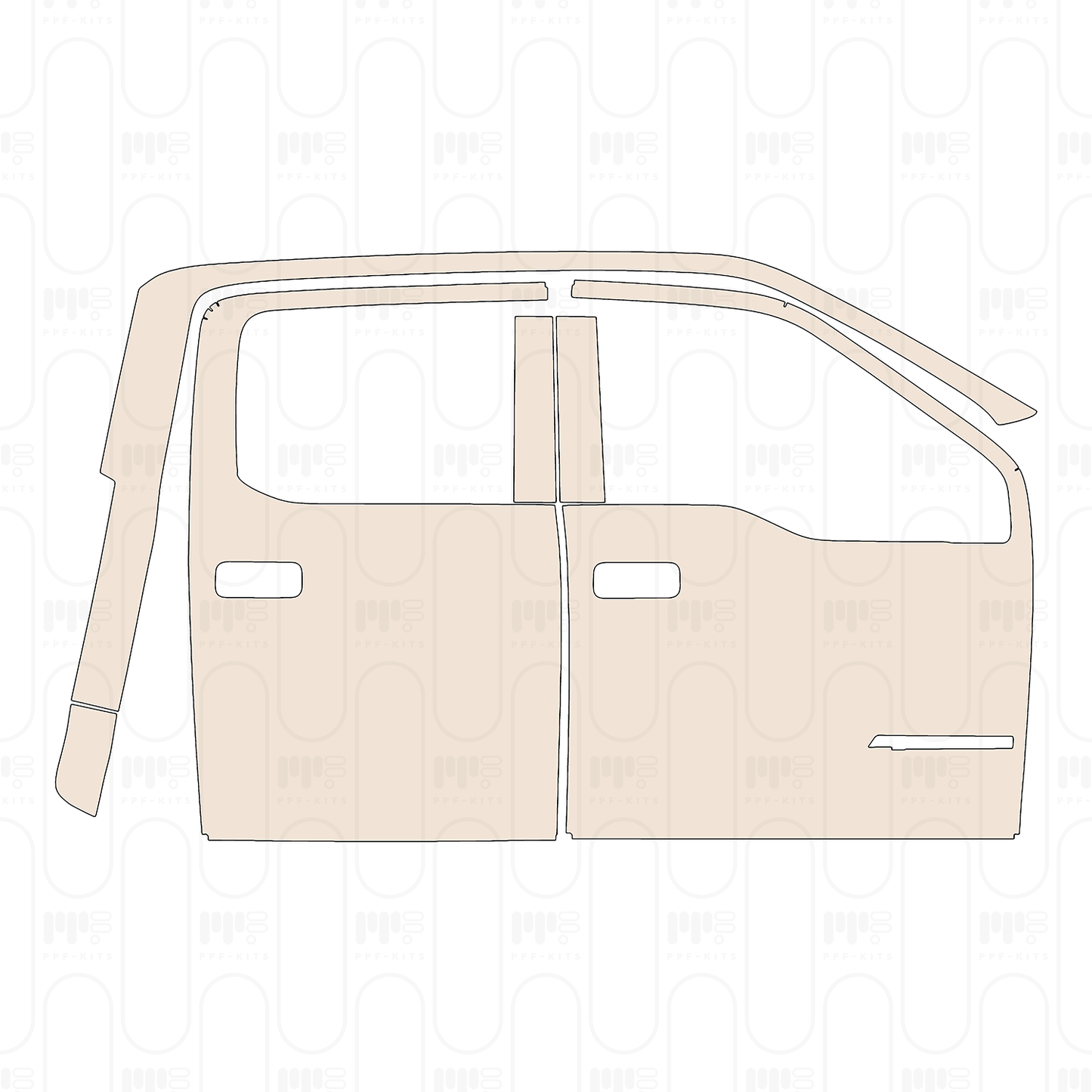 Pre-Cut PPF Ford Super Duty F-250 Crew Cab King Ranch 2022