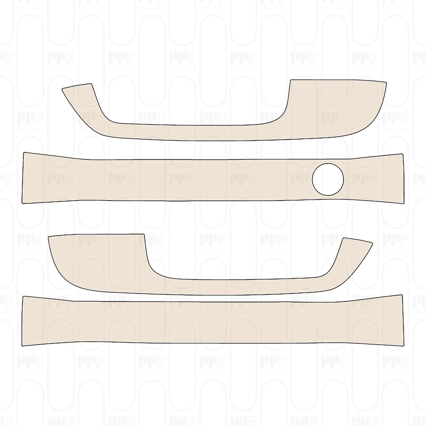Pre-Cut PPF Ford Super Duty F-250 Super Cab Lariat 2022