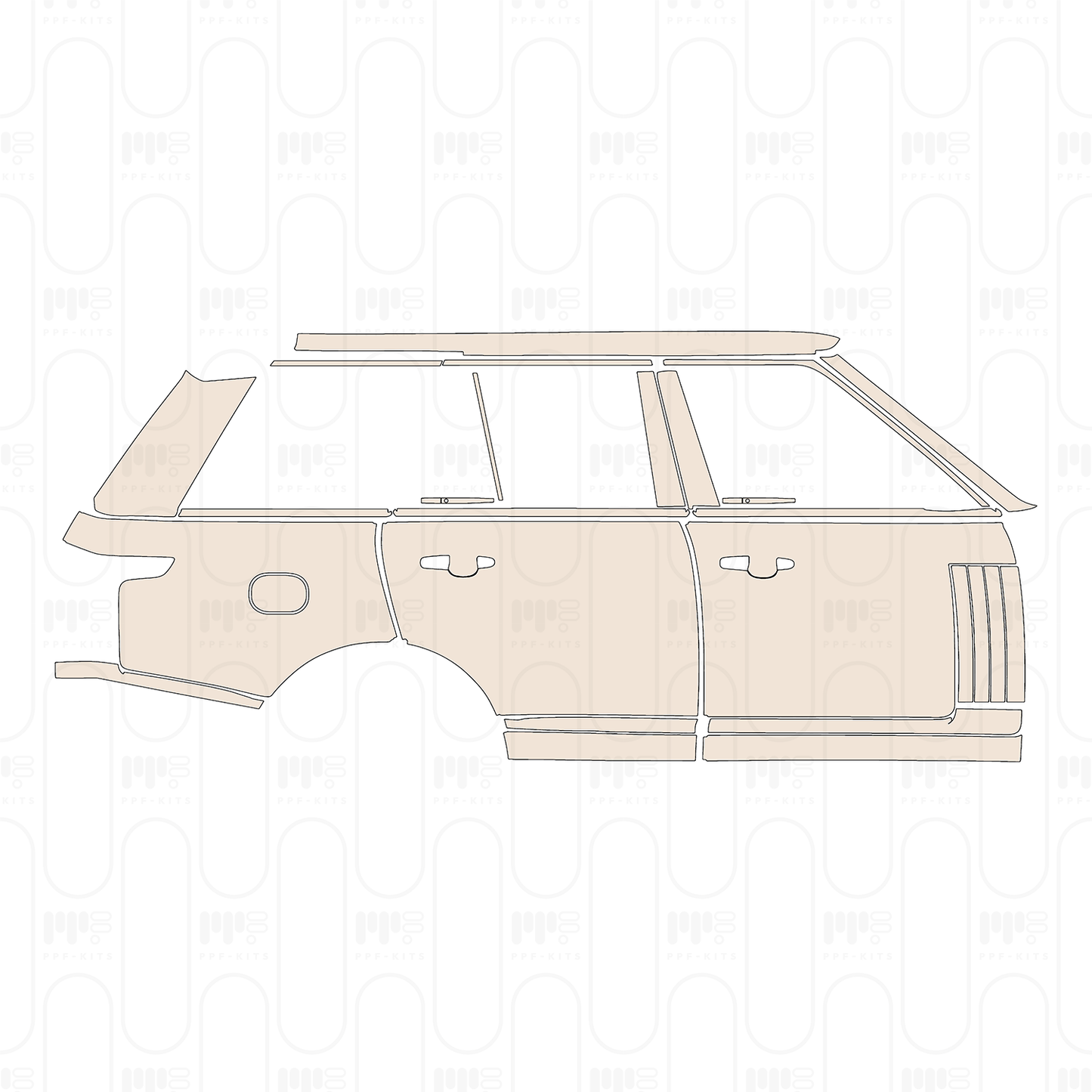 Pre-Cut PPF Land Rover Range Rover Standard Wheelbase Base 2022