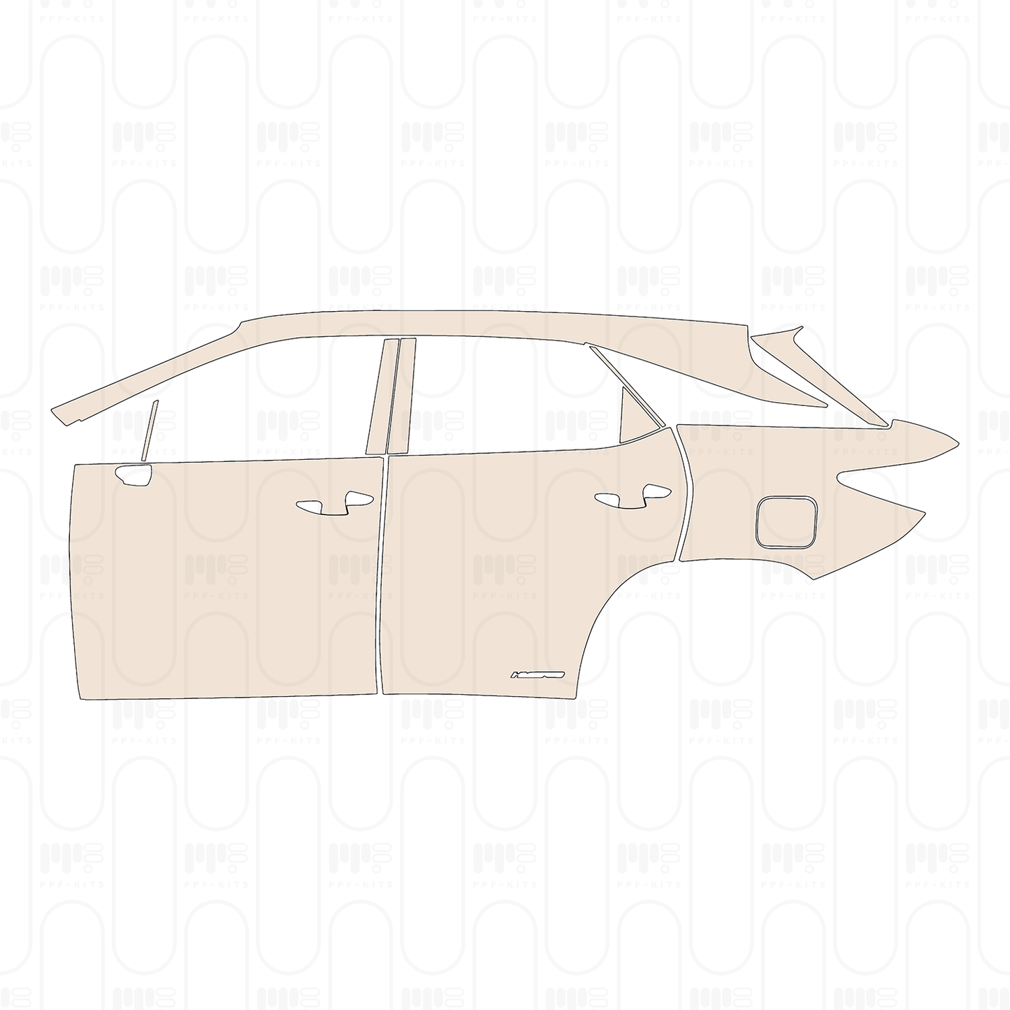 Pre-Cut PPF Lexus RX (SWB) F-Sport 2022
